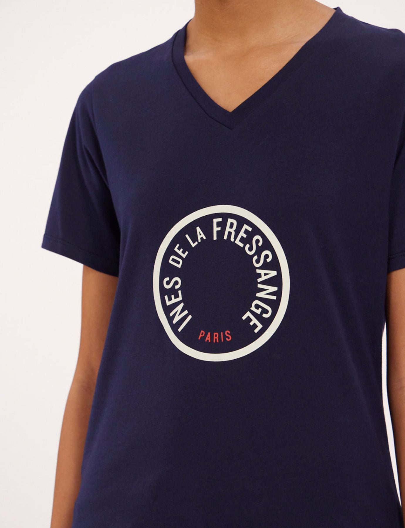 Aurora navy blue/white T-shirt