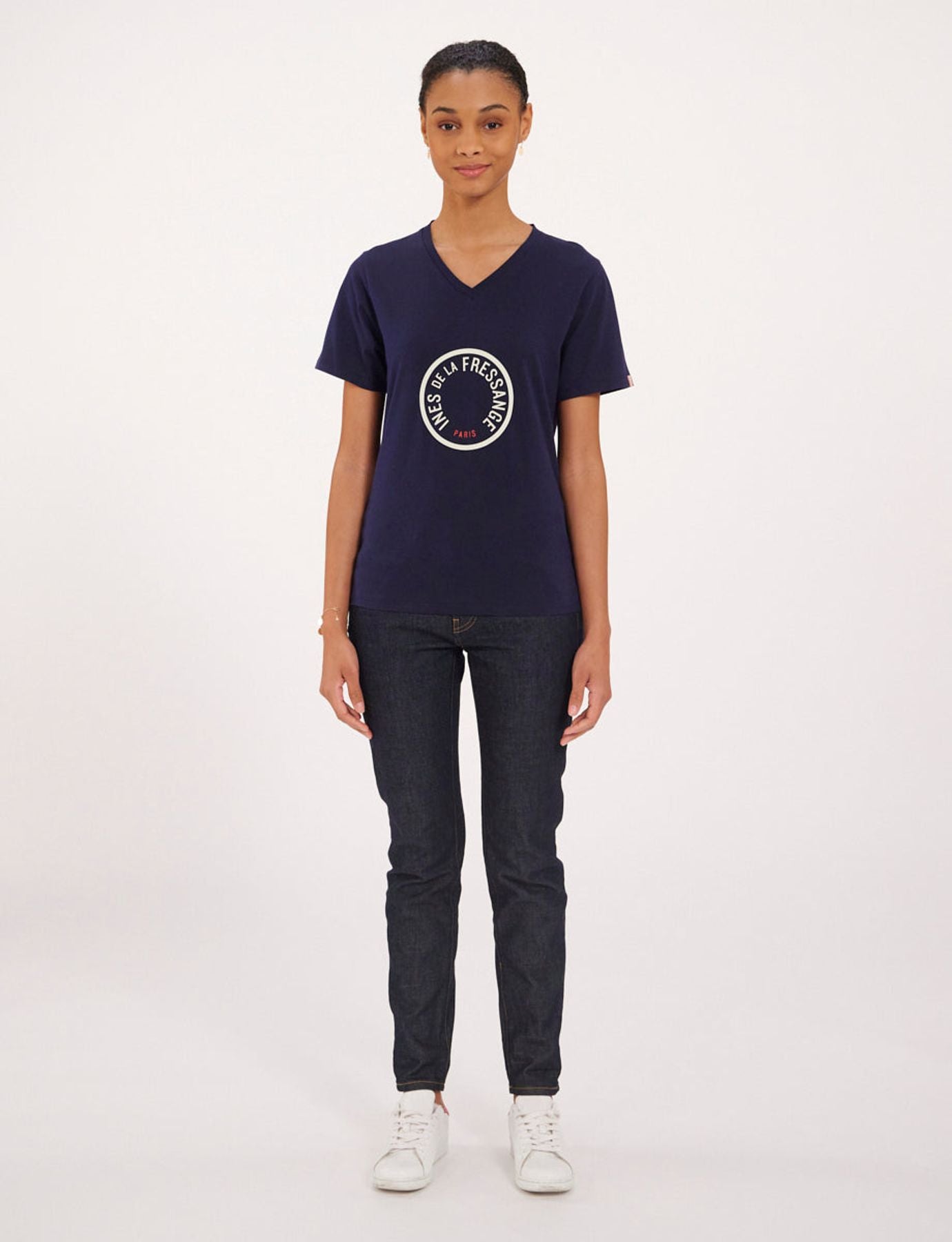 Aurora navy blue/white T-shirt