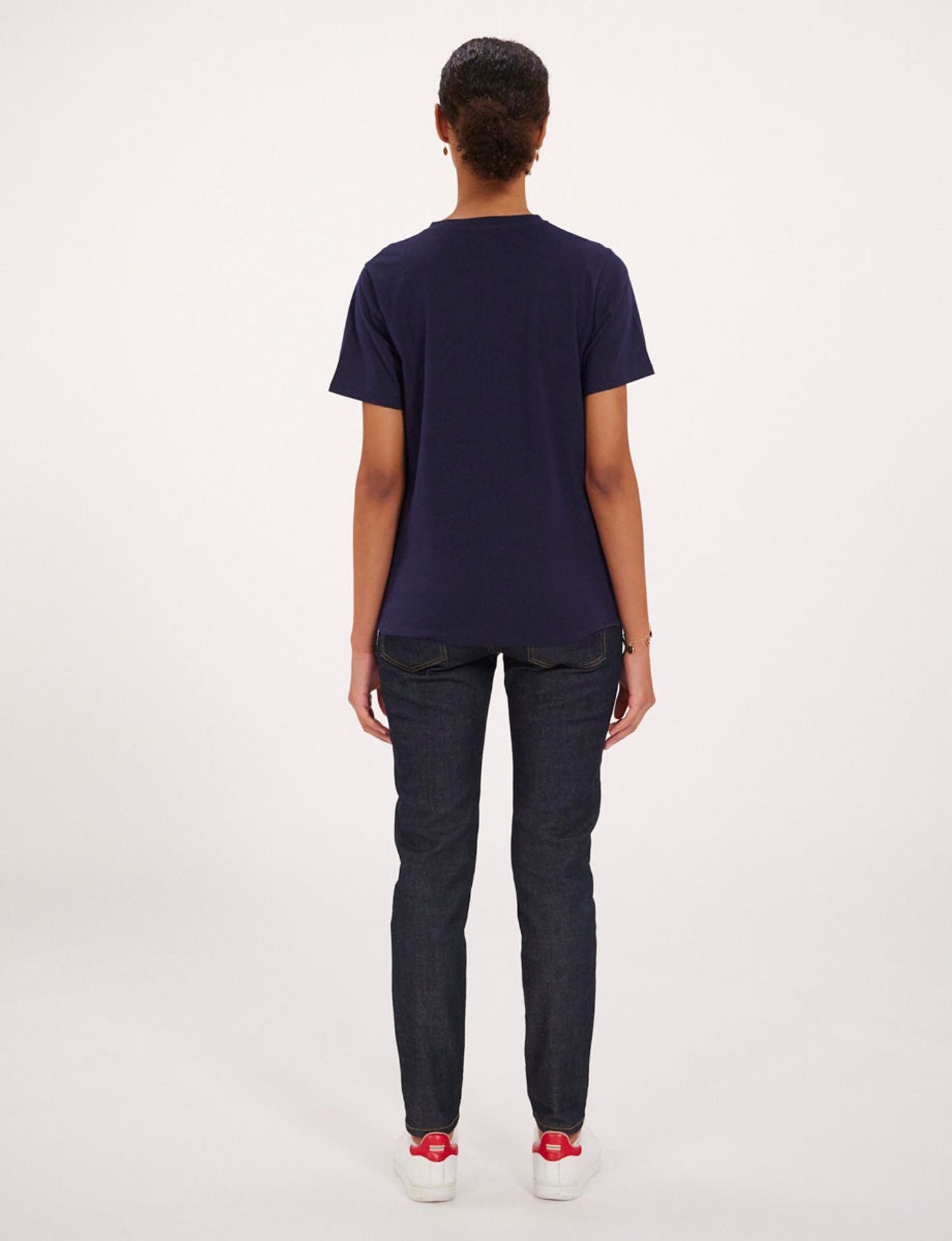 Aurora navy blue/white T-shirt