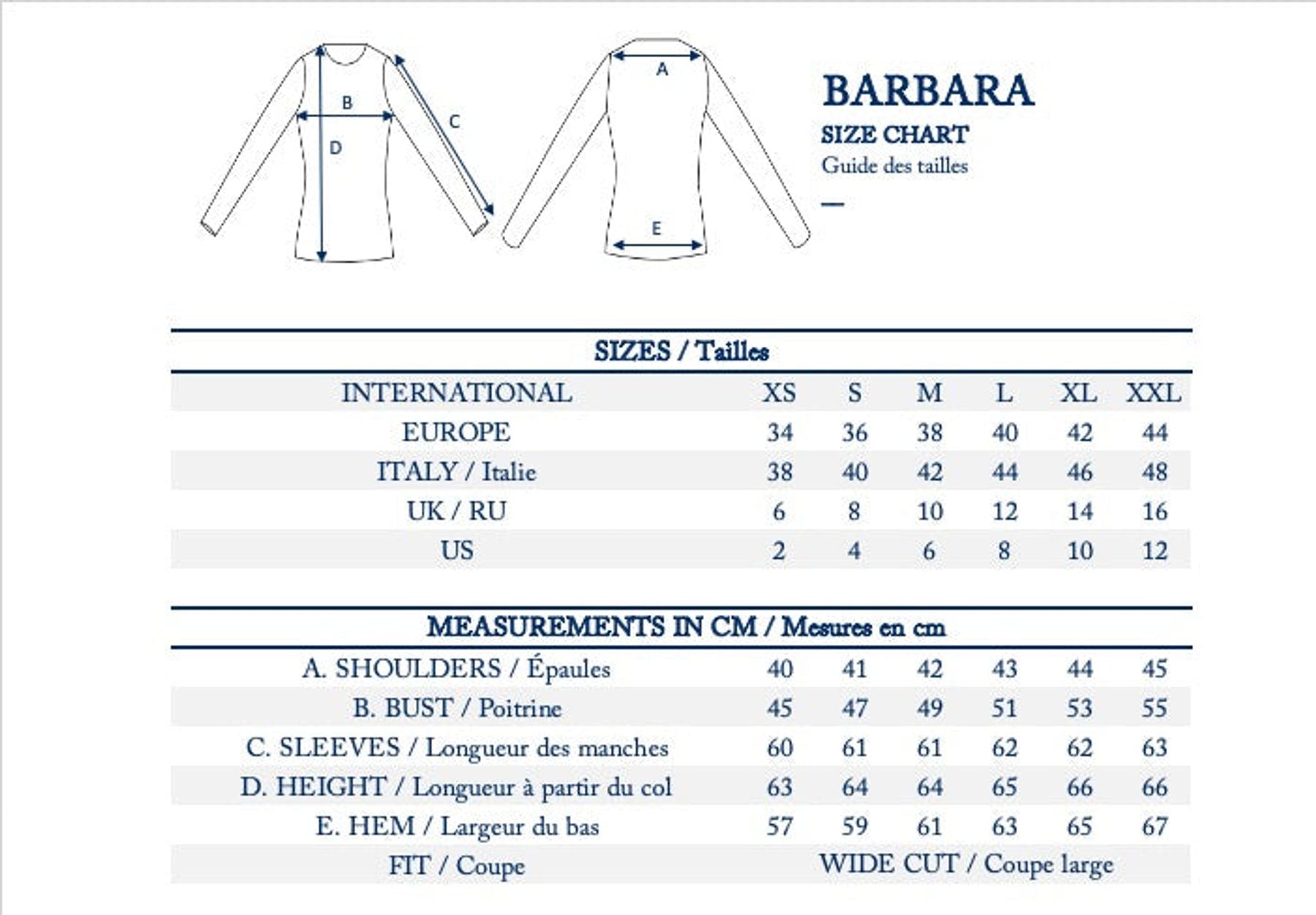 Maglietta Barbara navy