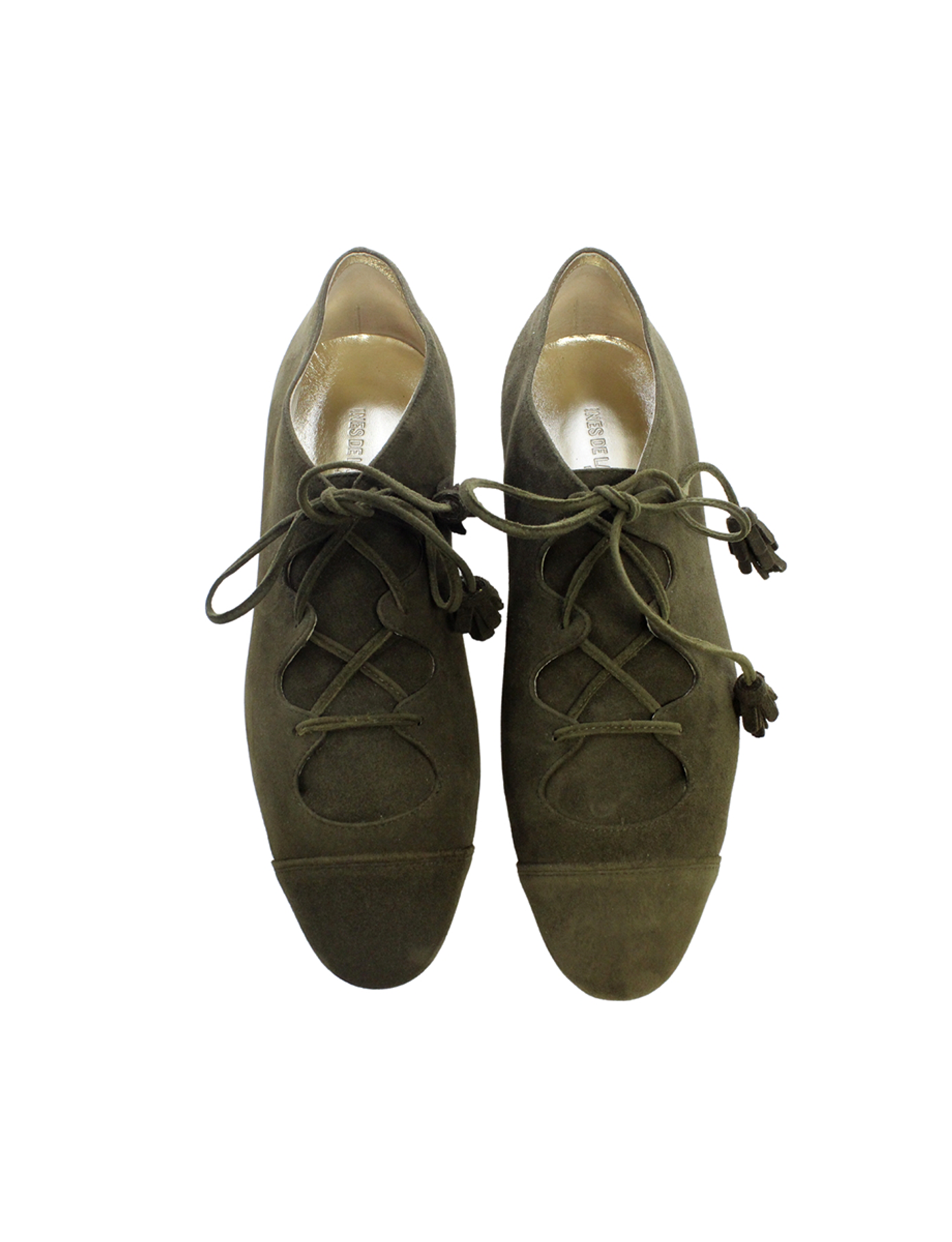 Ghillies en daim kaki
