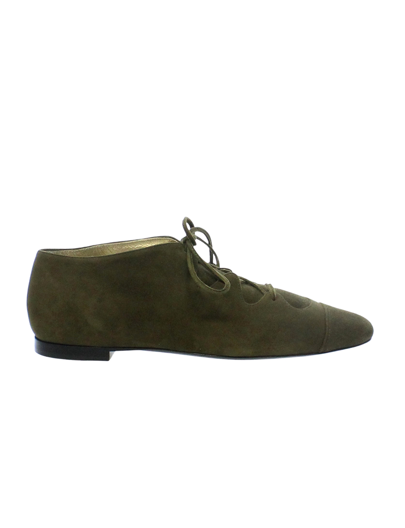 Ghillies en daim kaki