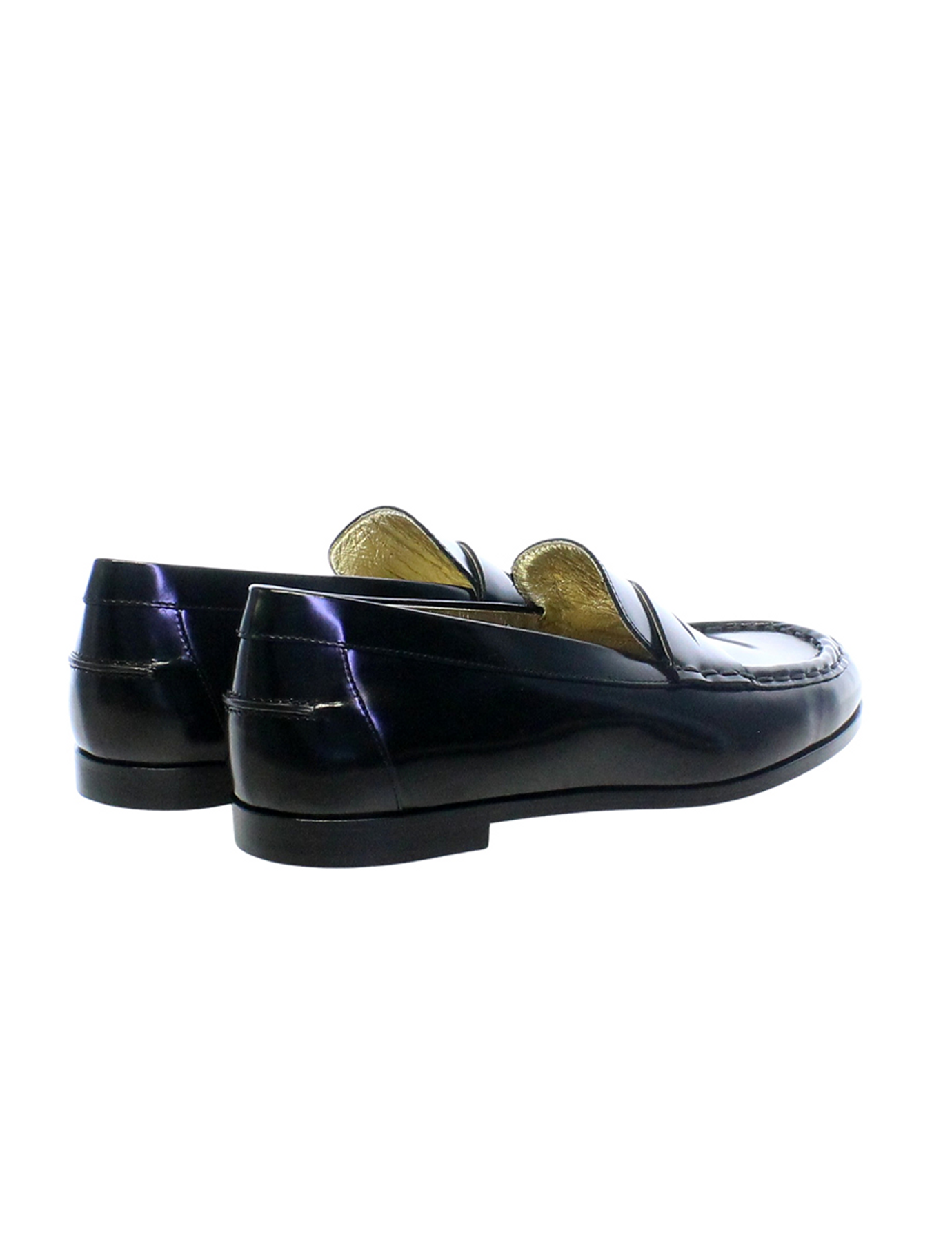 Mocassin en cuir noir