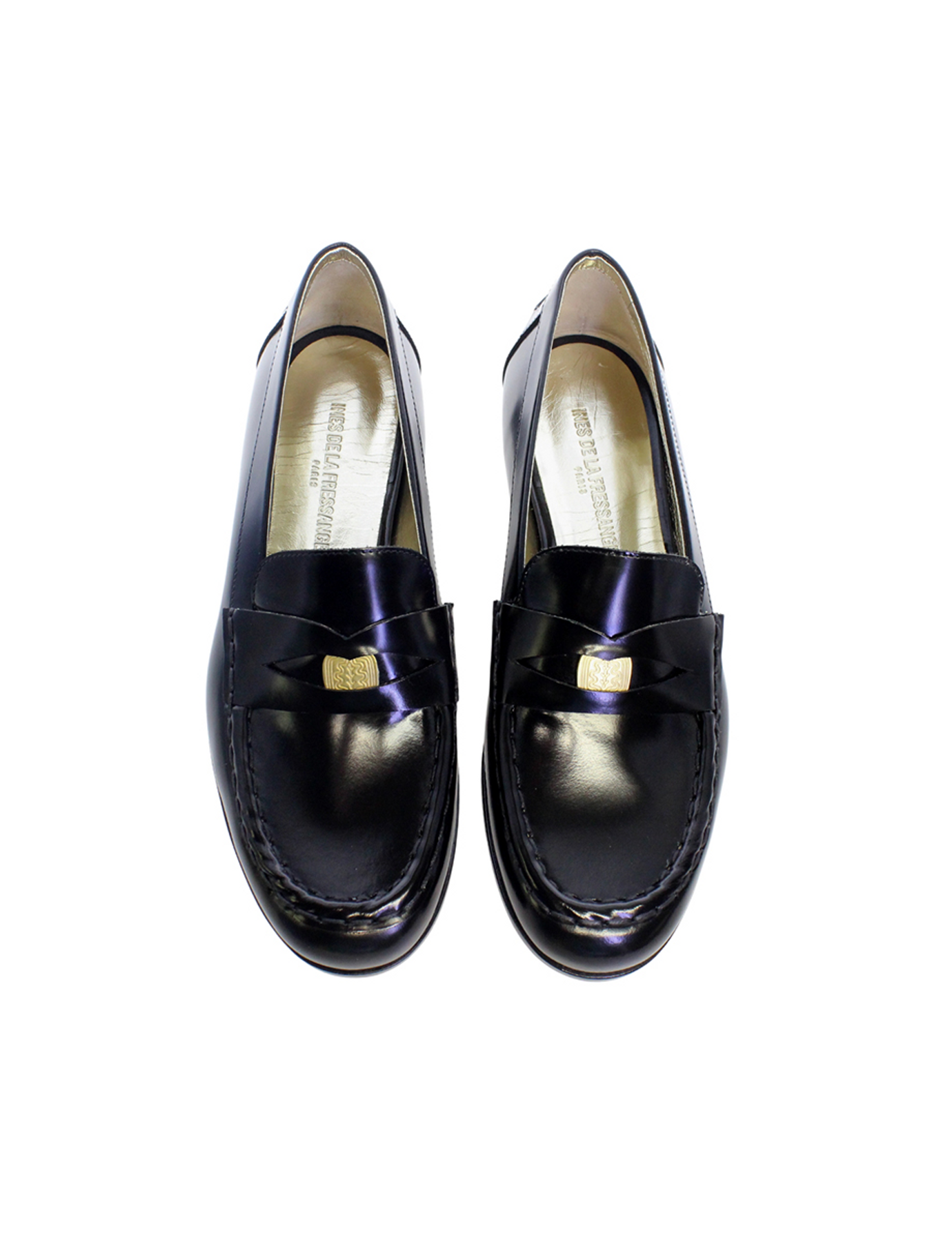 Mocassin en cuir noir