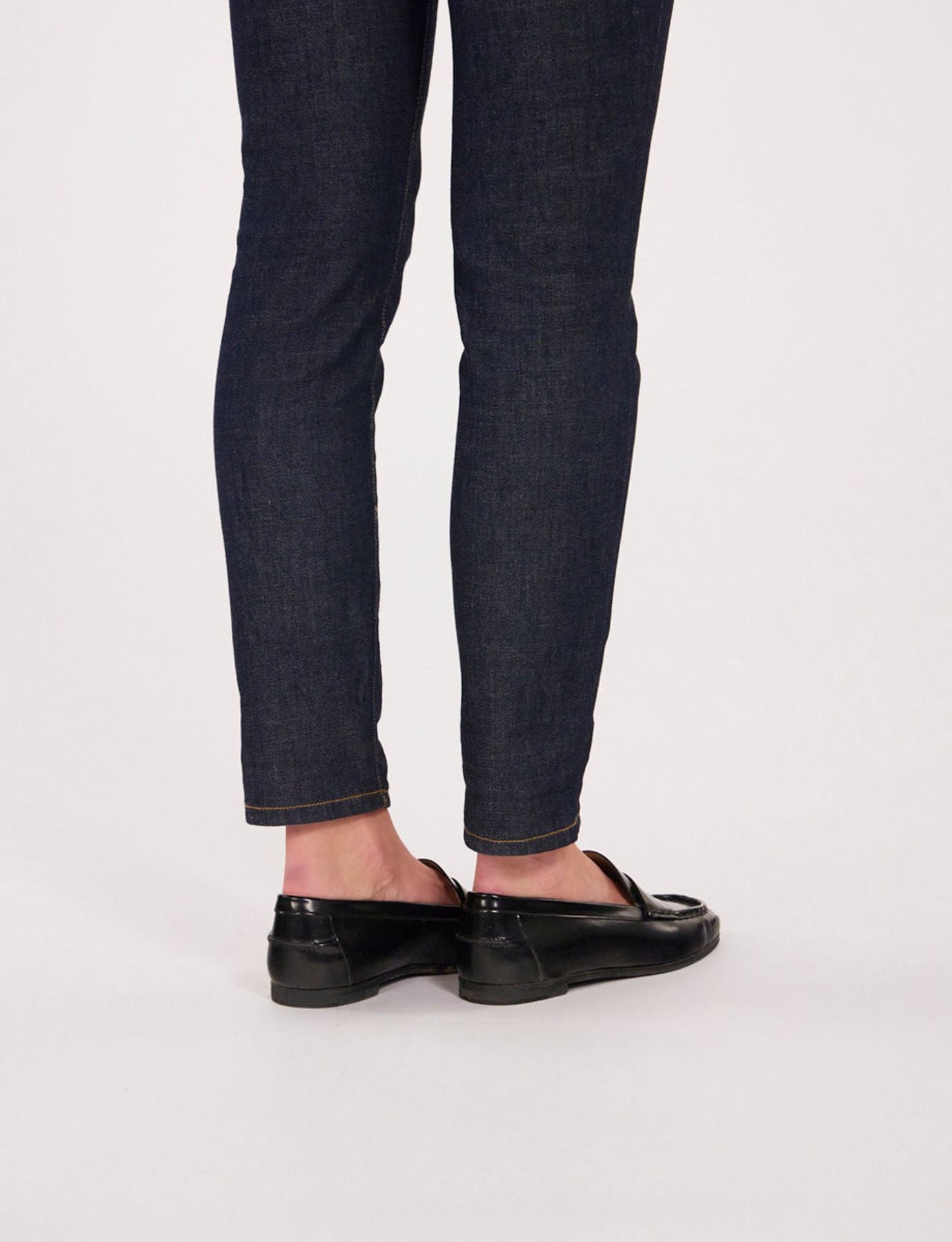 Mocassin en cuir noir