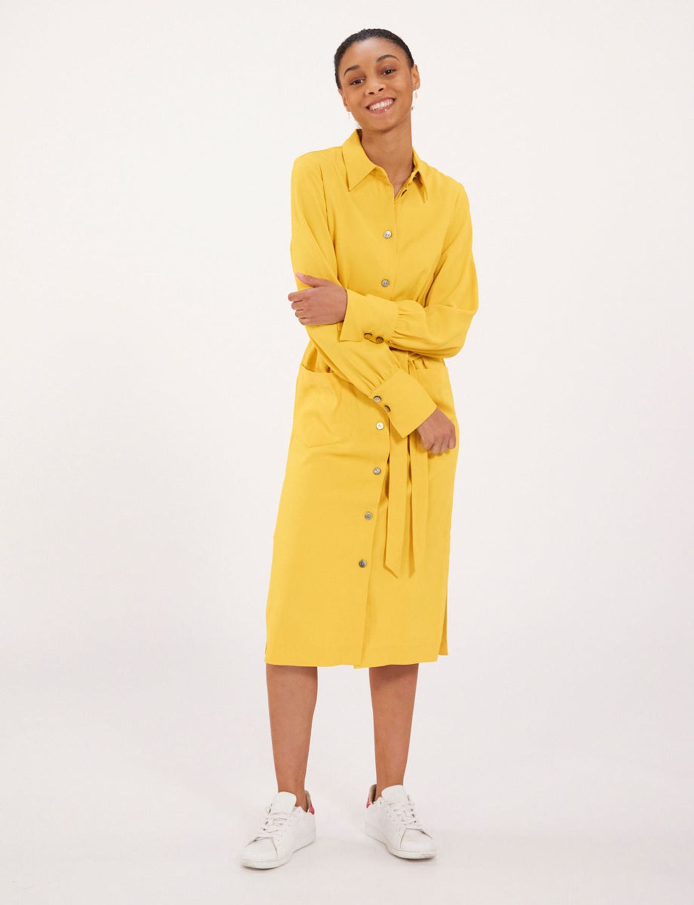 Abito camicia Rosabella ocra