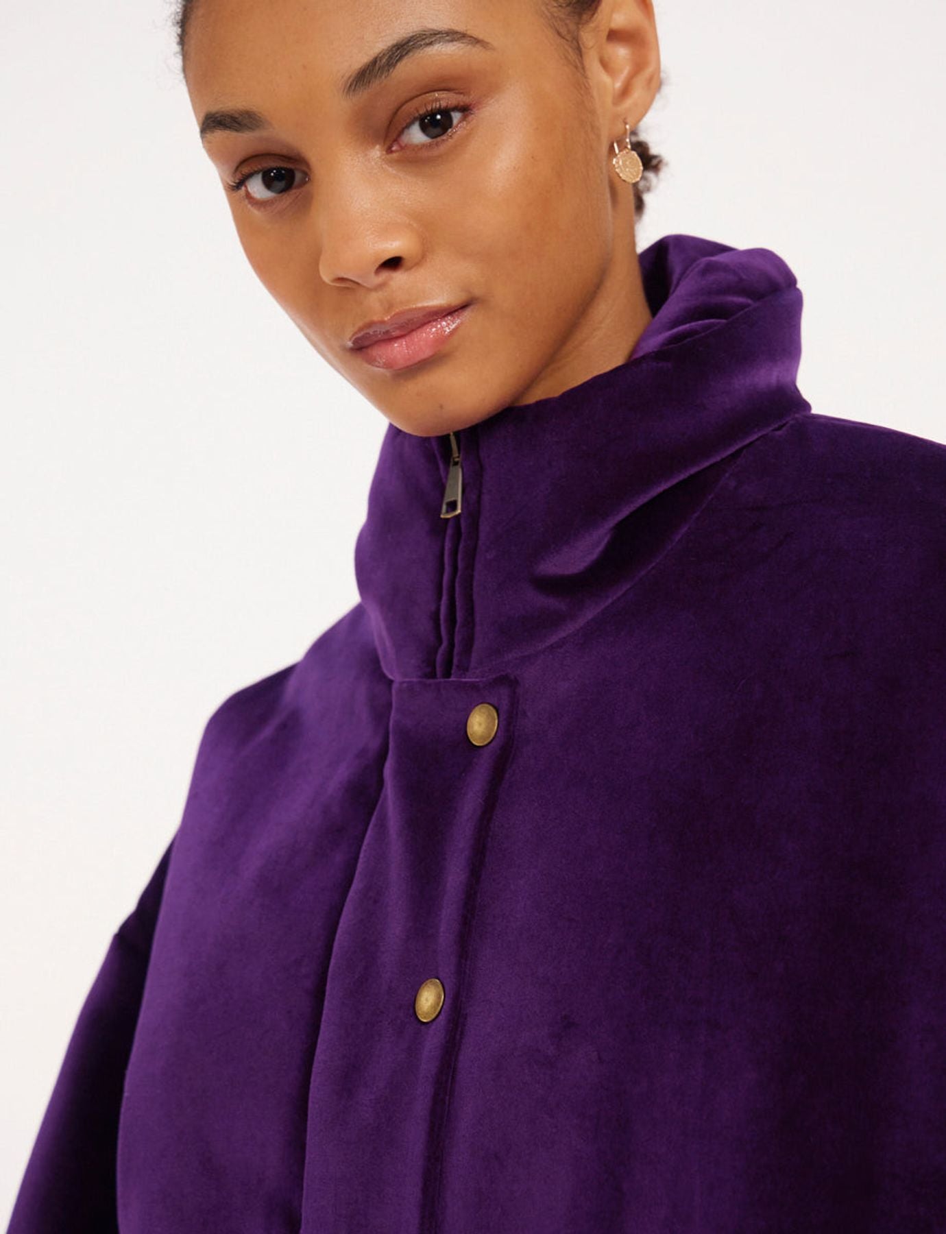 Weit geschnittene Jacke Elios violett