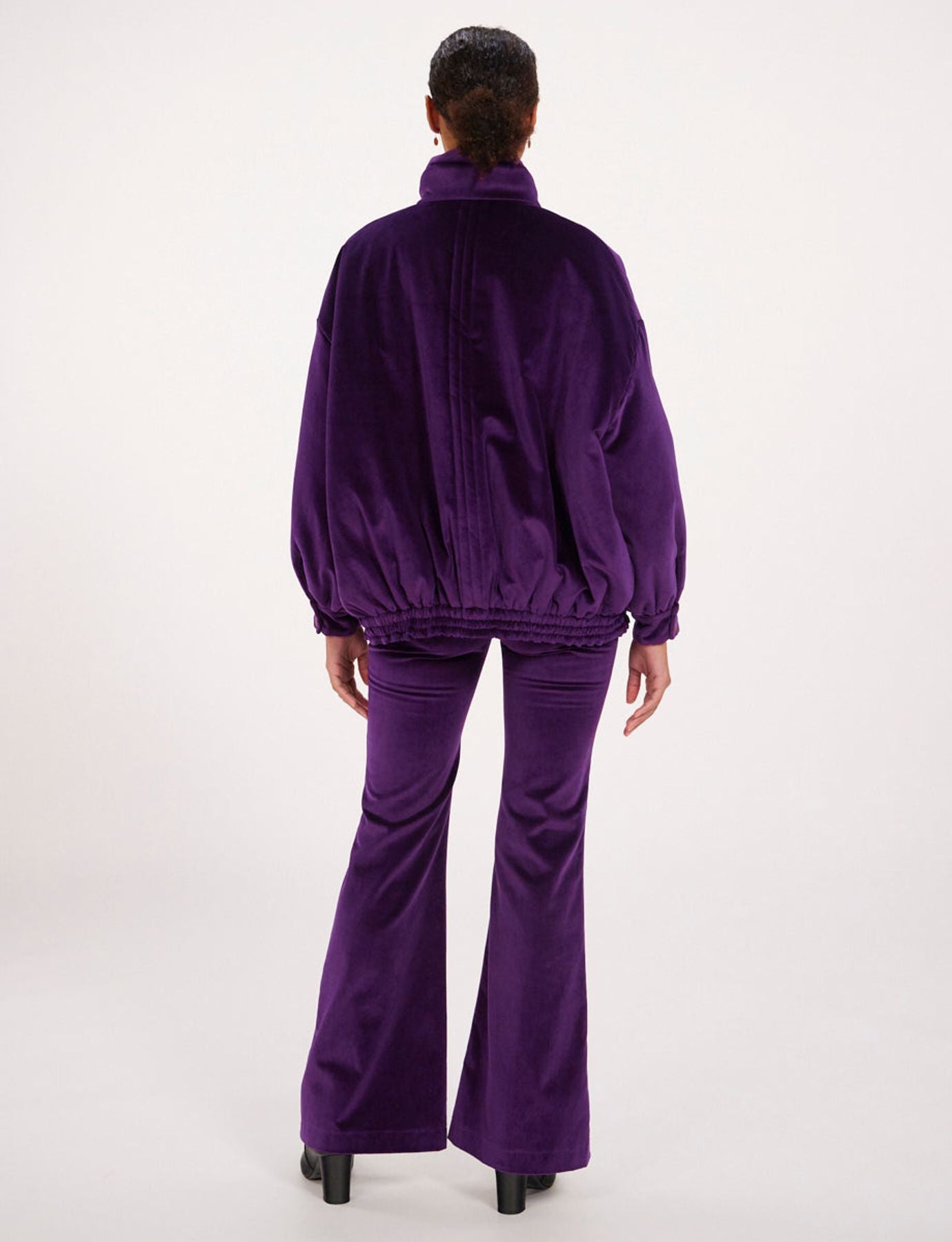 Weit geschnittene Jacke Elios violett