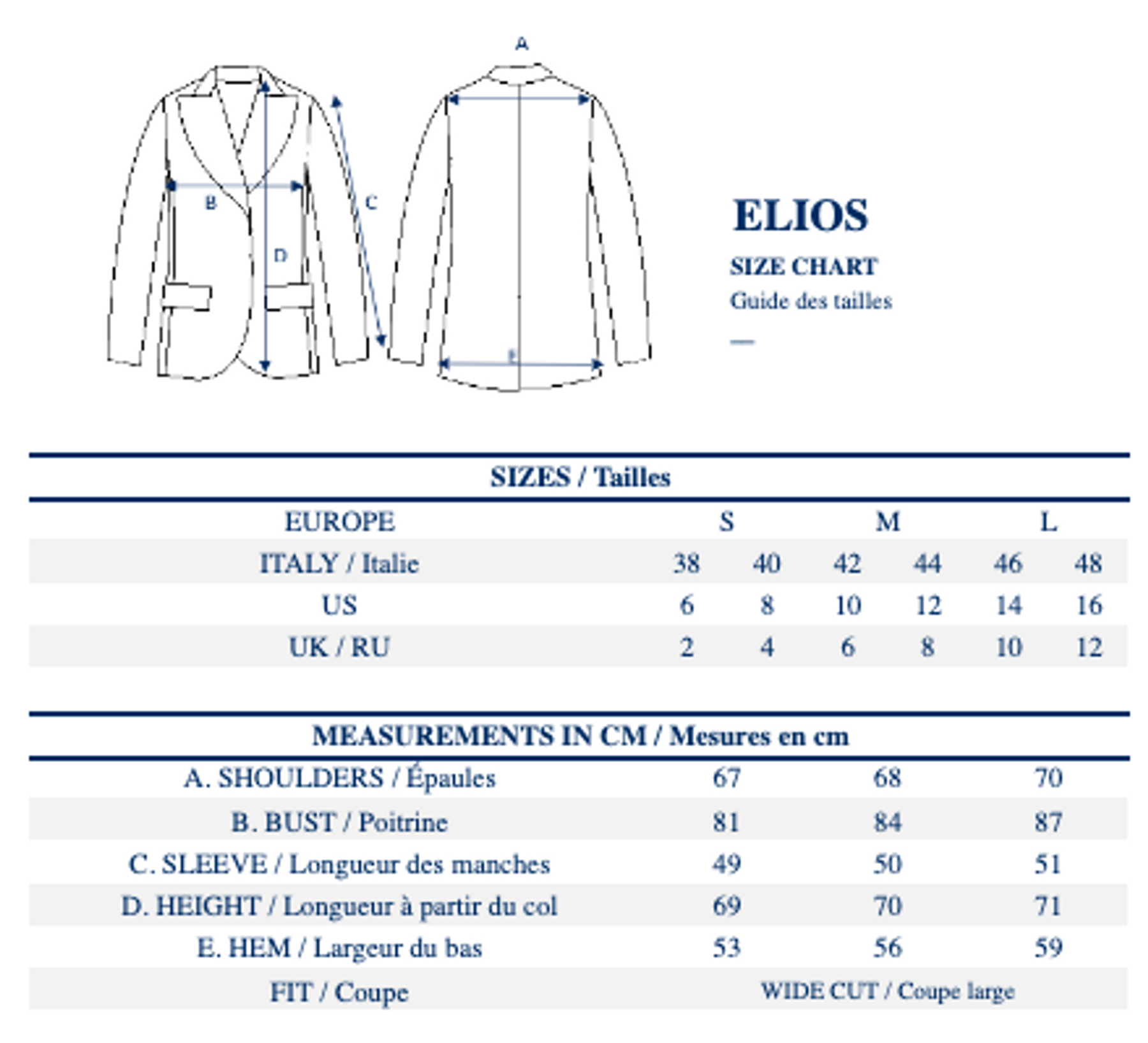 Weit geschnittene Jacke Elios violett