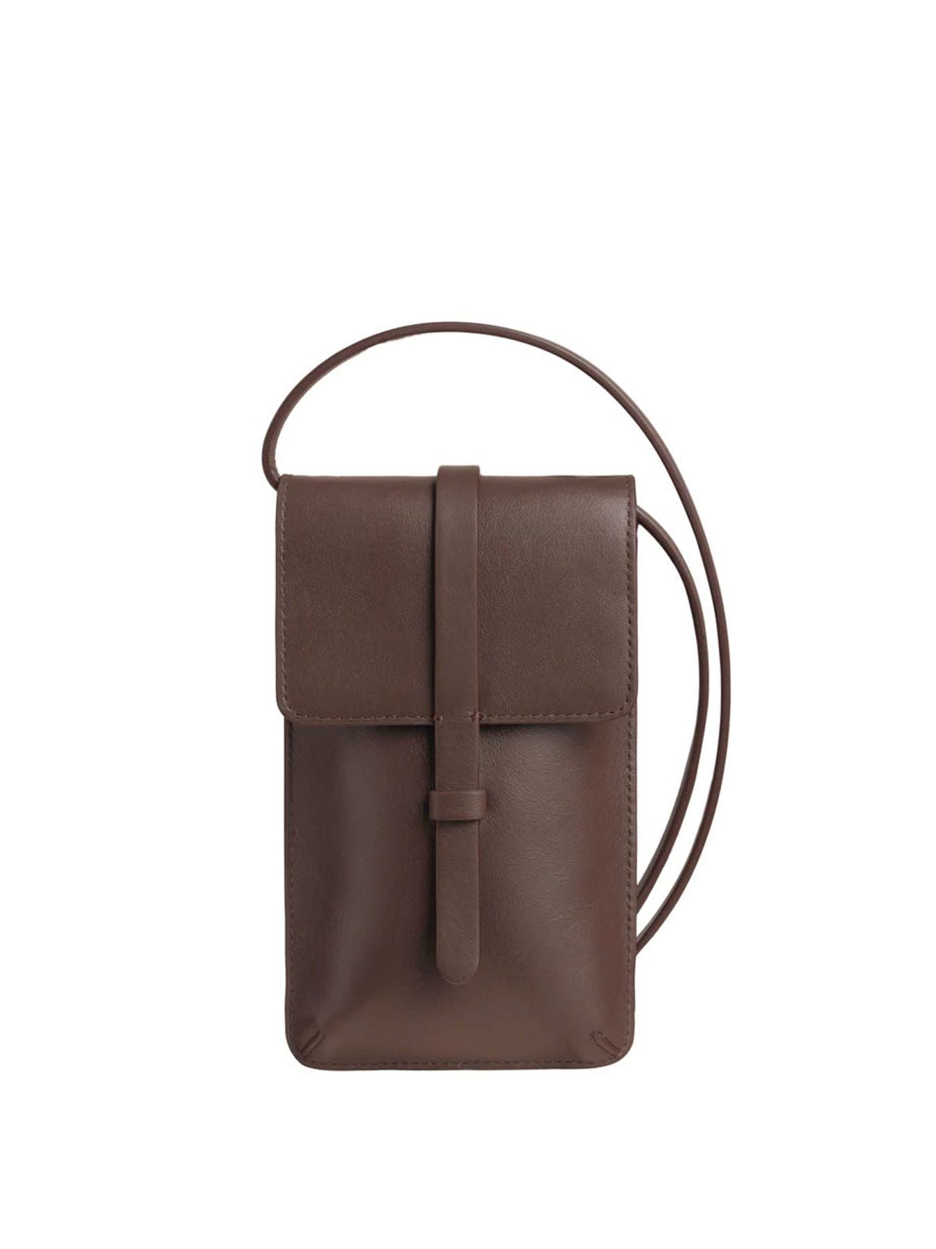 Bolso Smartphone Léonore piel chocolate
