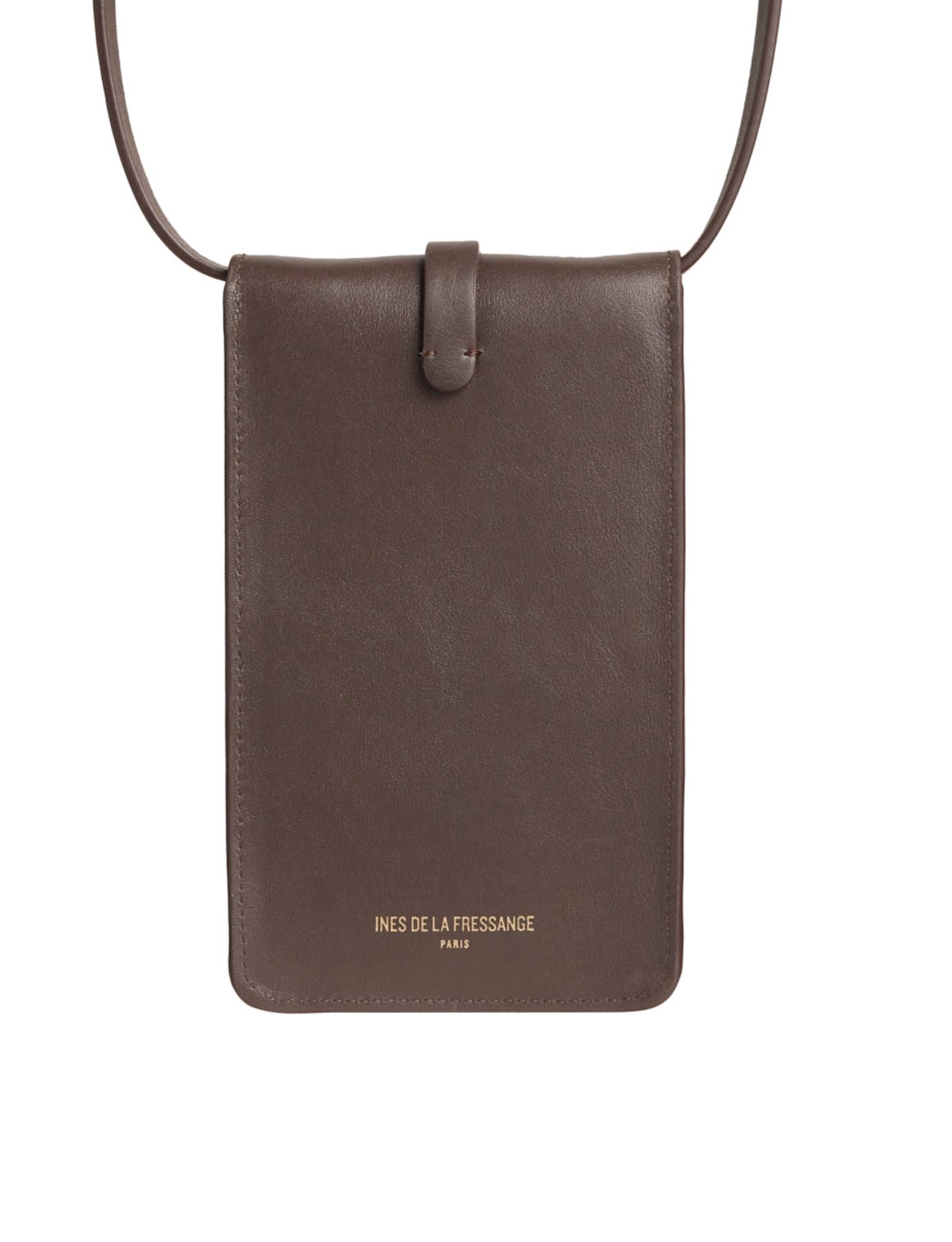 Bolso Smartphone Léonore piel chocolate
