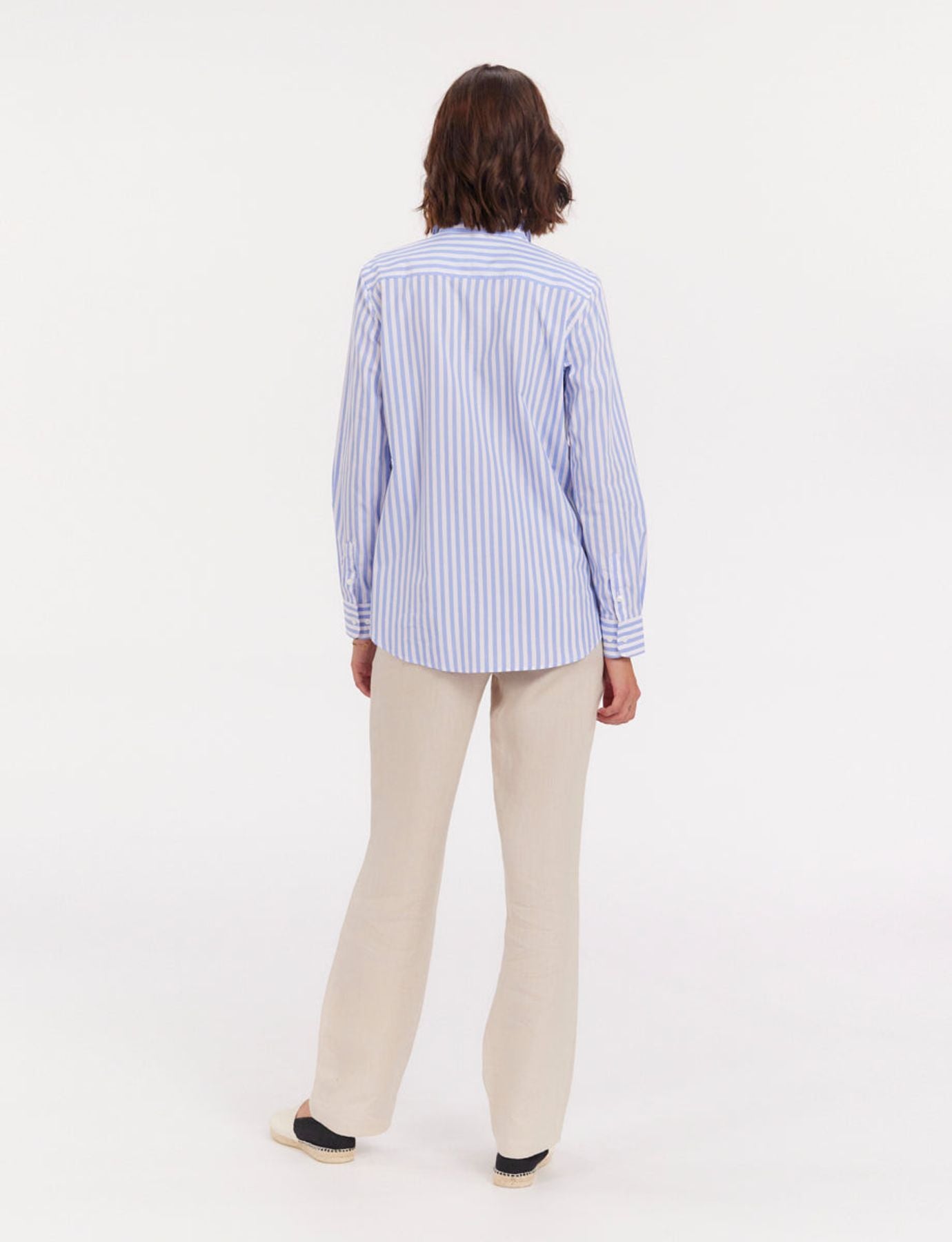 Chemise Martin rayures bleues et blanches