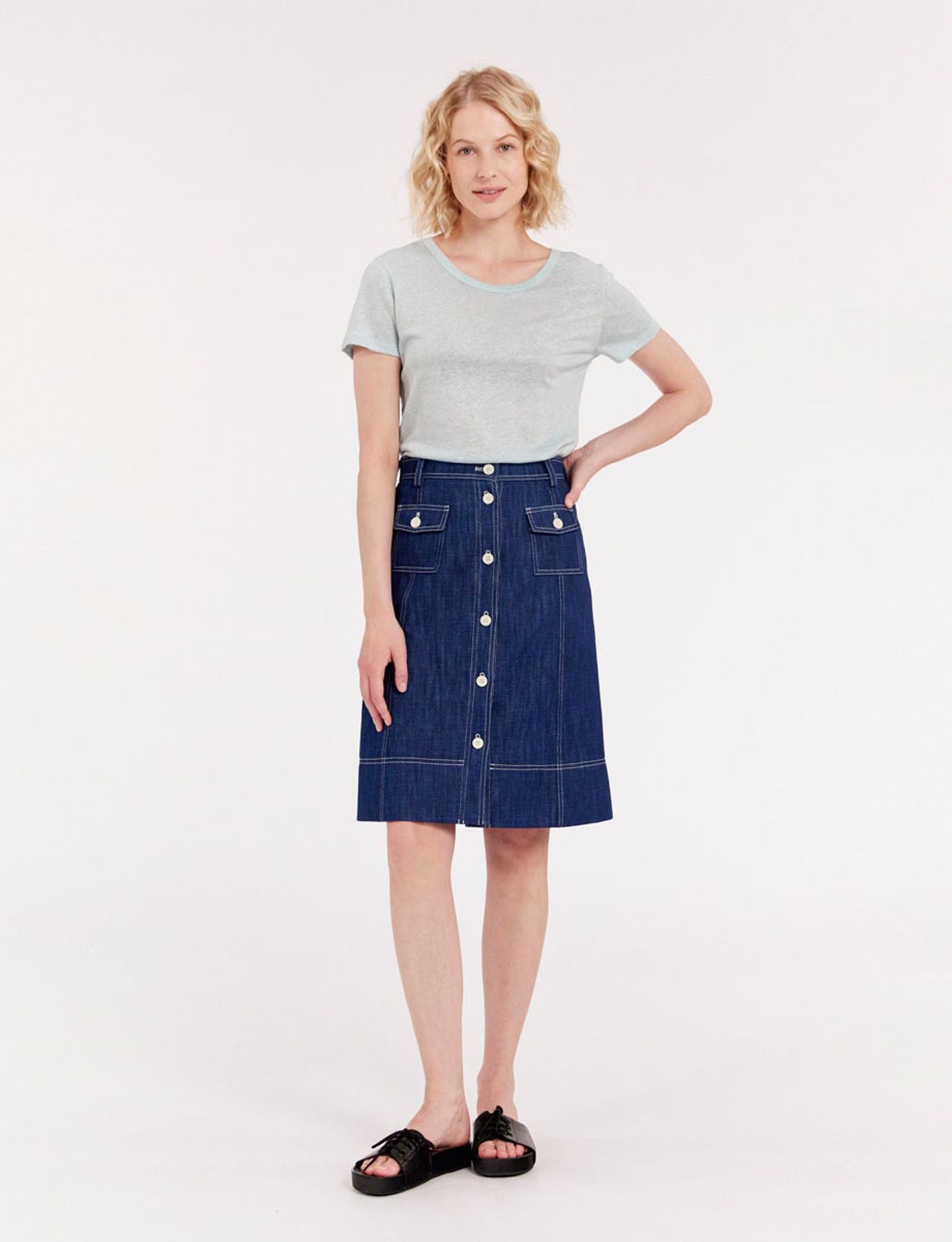 Gonna in denim Rachel