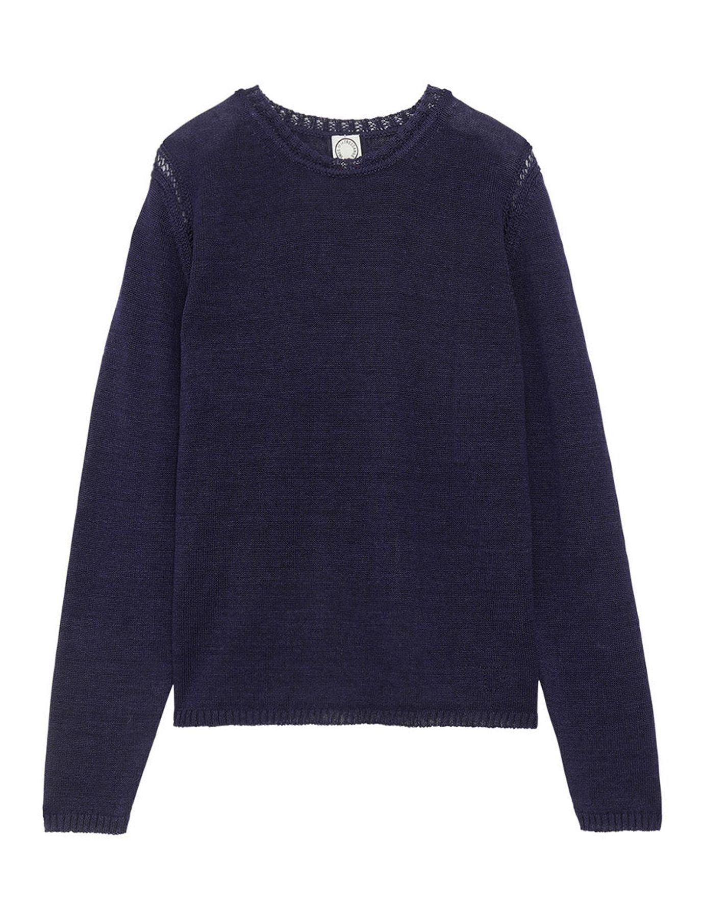 Maglia Angelina in lino blu