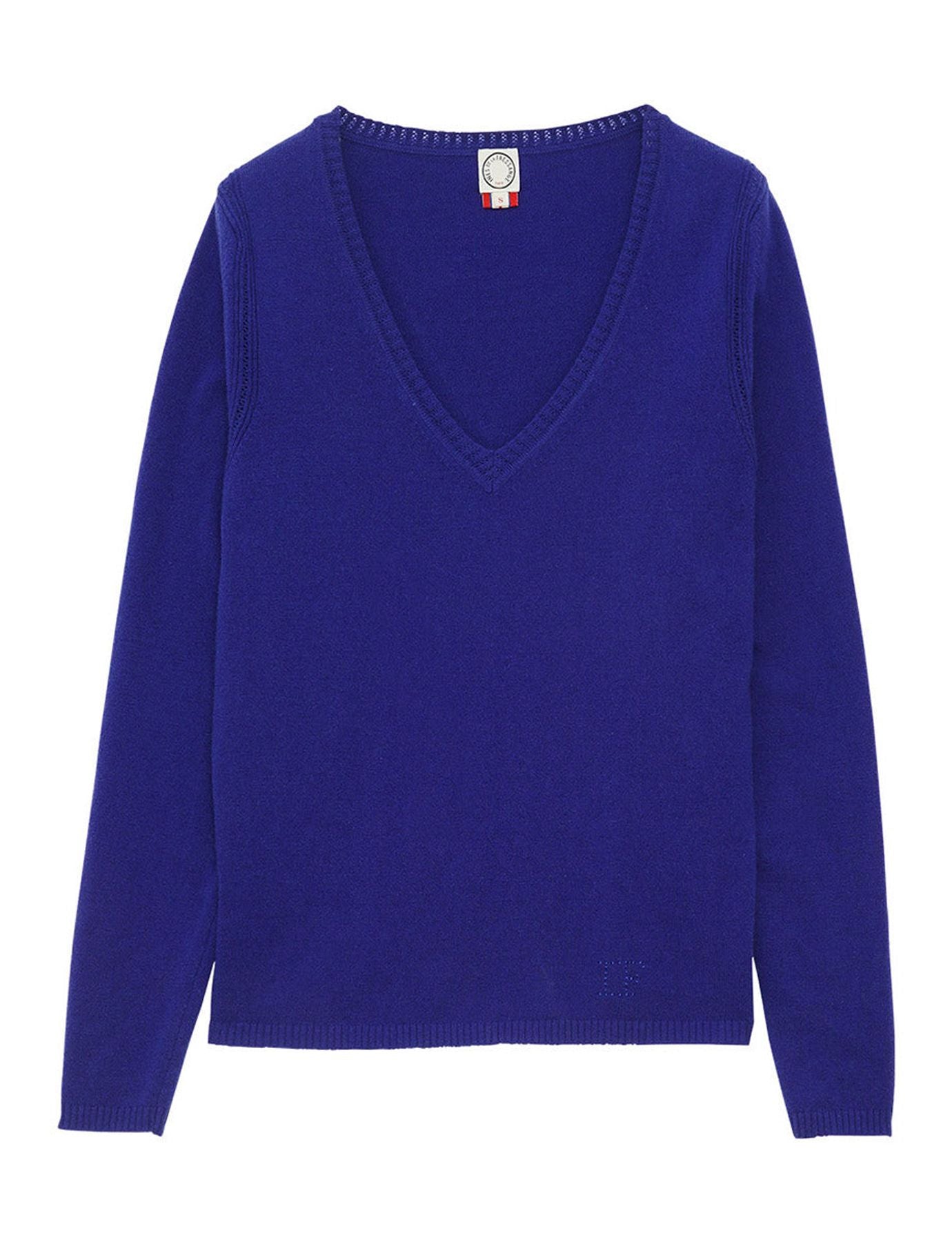 Jersey Morgane de lana y cachemira azul