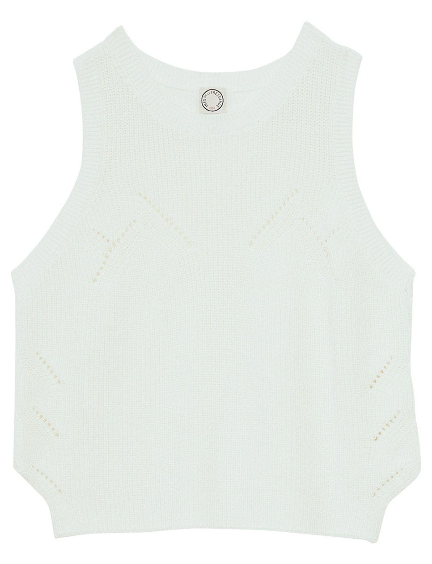 Maglia senza maniche Agatha ecrù
