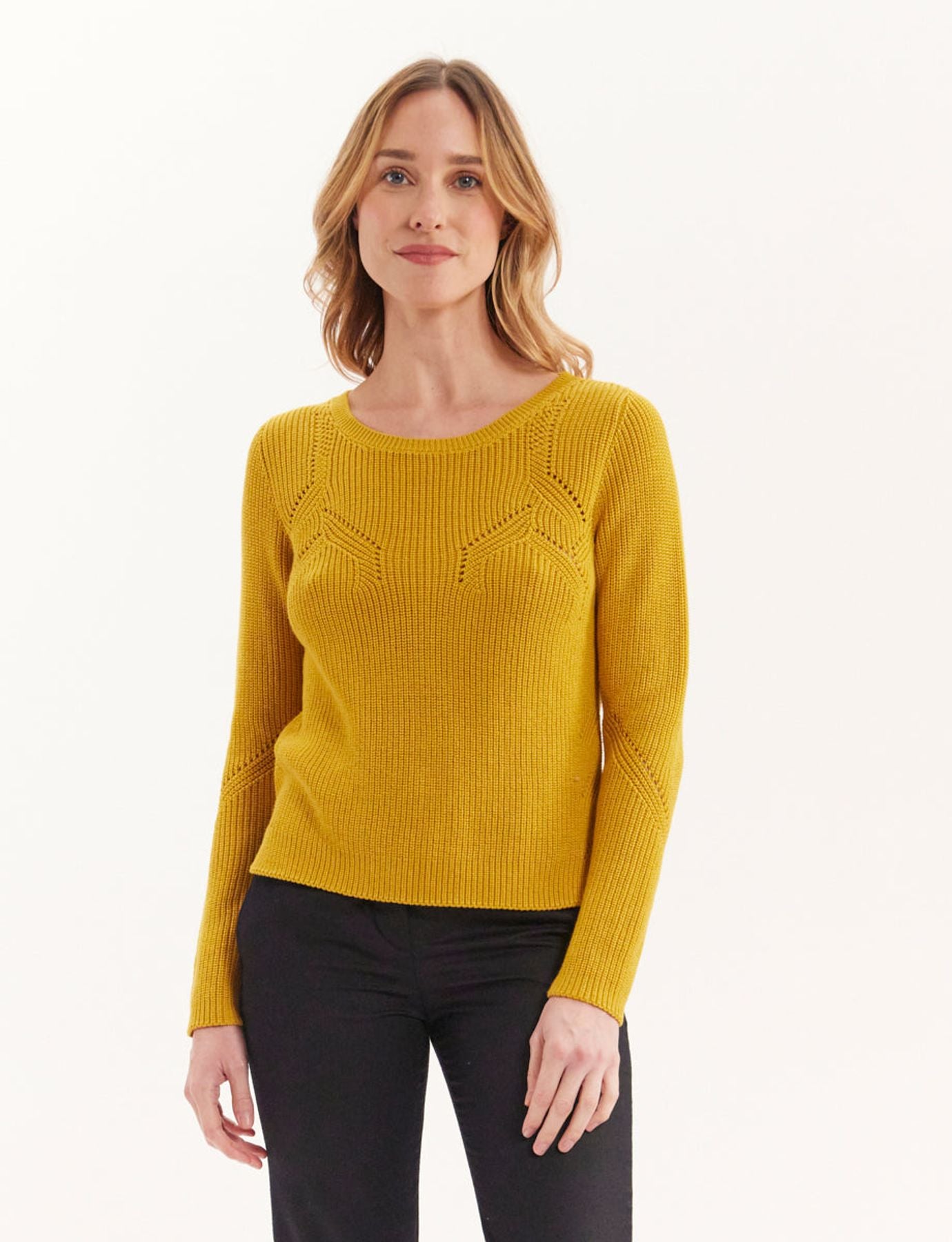 Pull Agathe moutarde