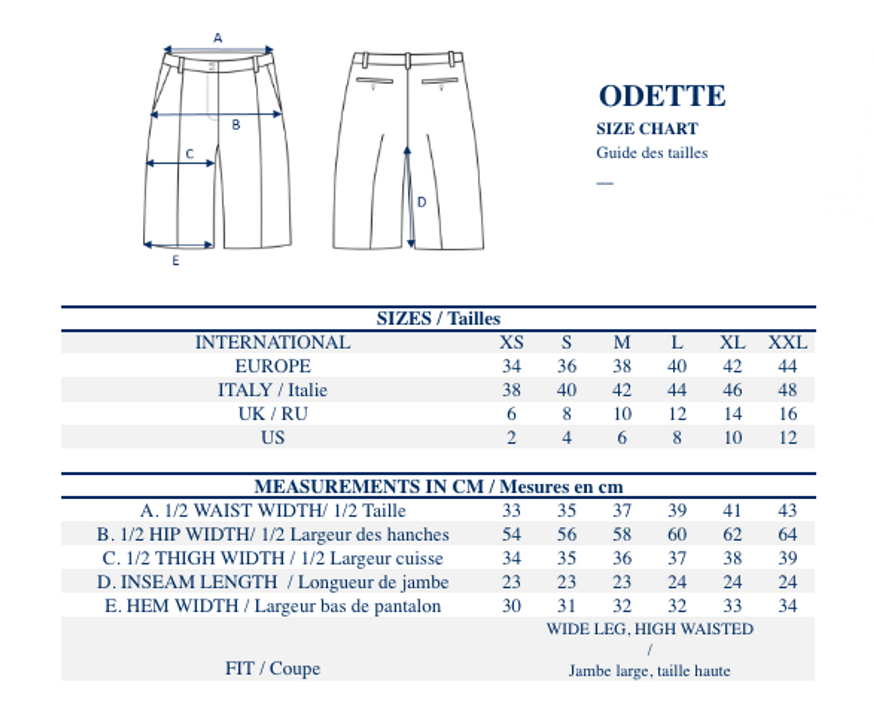 Odette ivory shorts