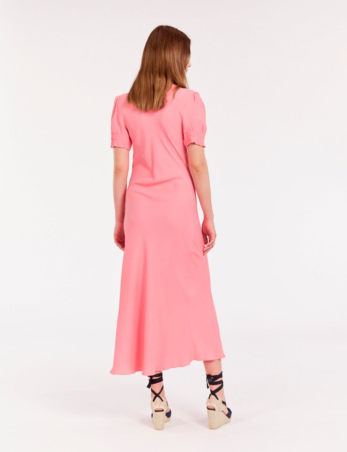 Abito lungo rosa Cerise