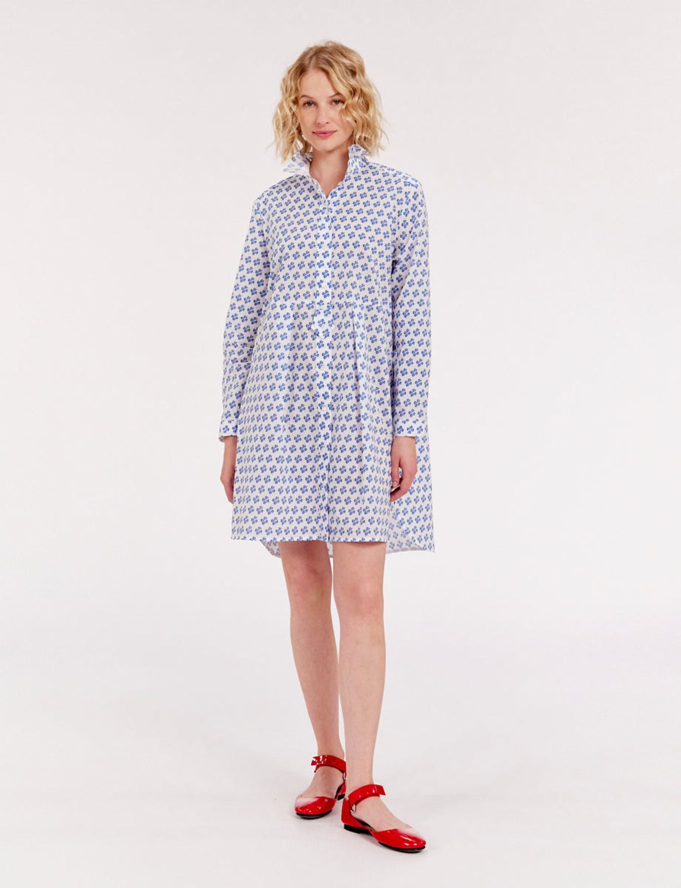 Monica print dress