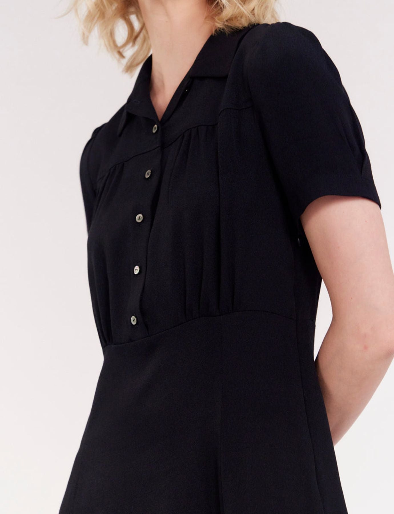 Angèle navy blue dress