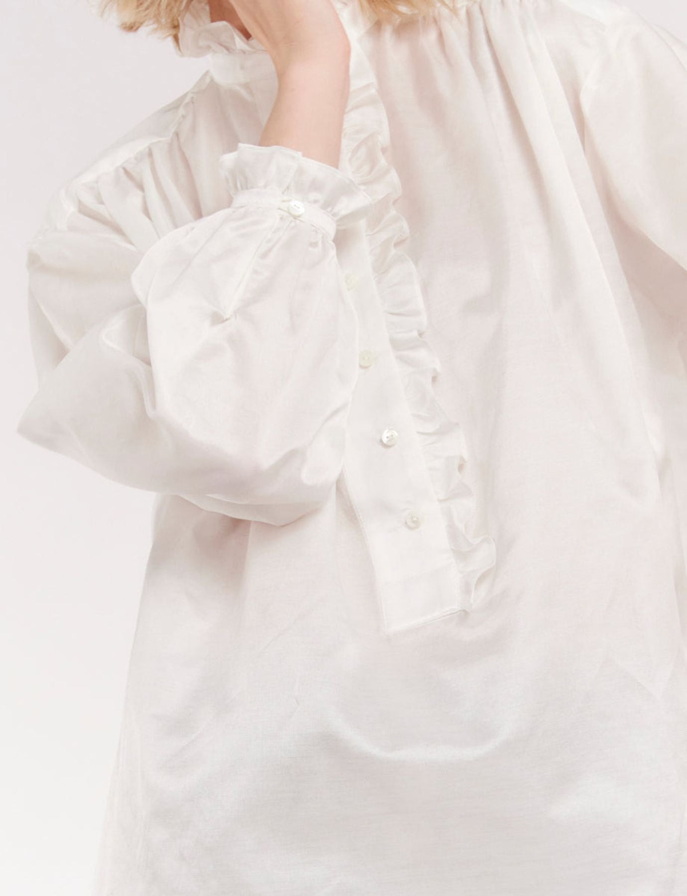 Maryange oversize white shirt