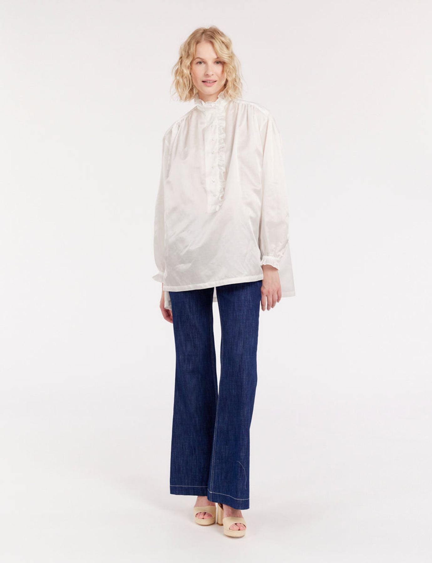 Maryange oversize white shirt