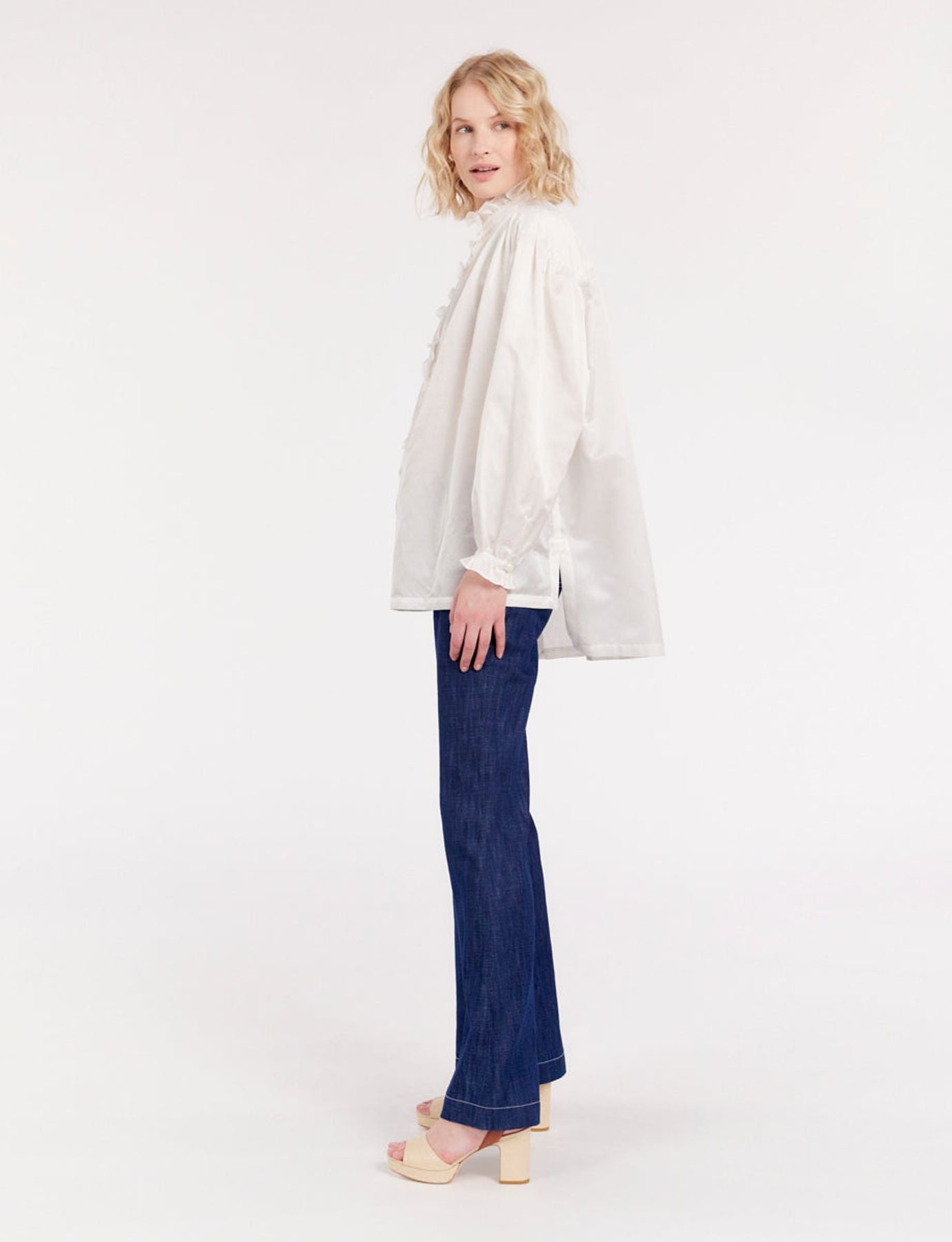 Maryange oversize white shirt