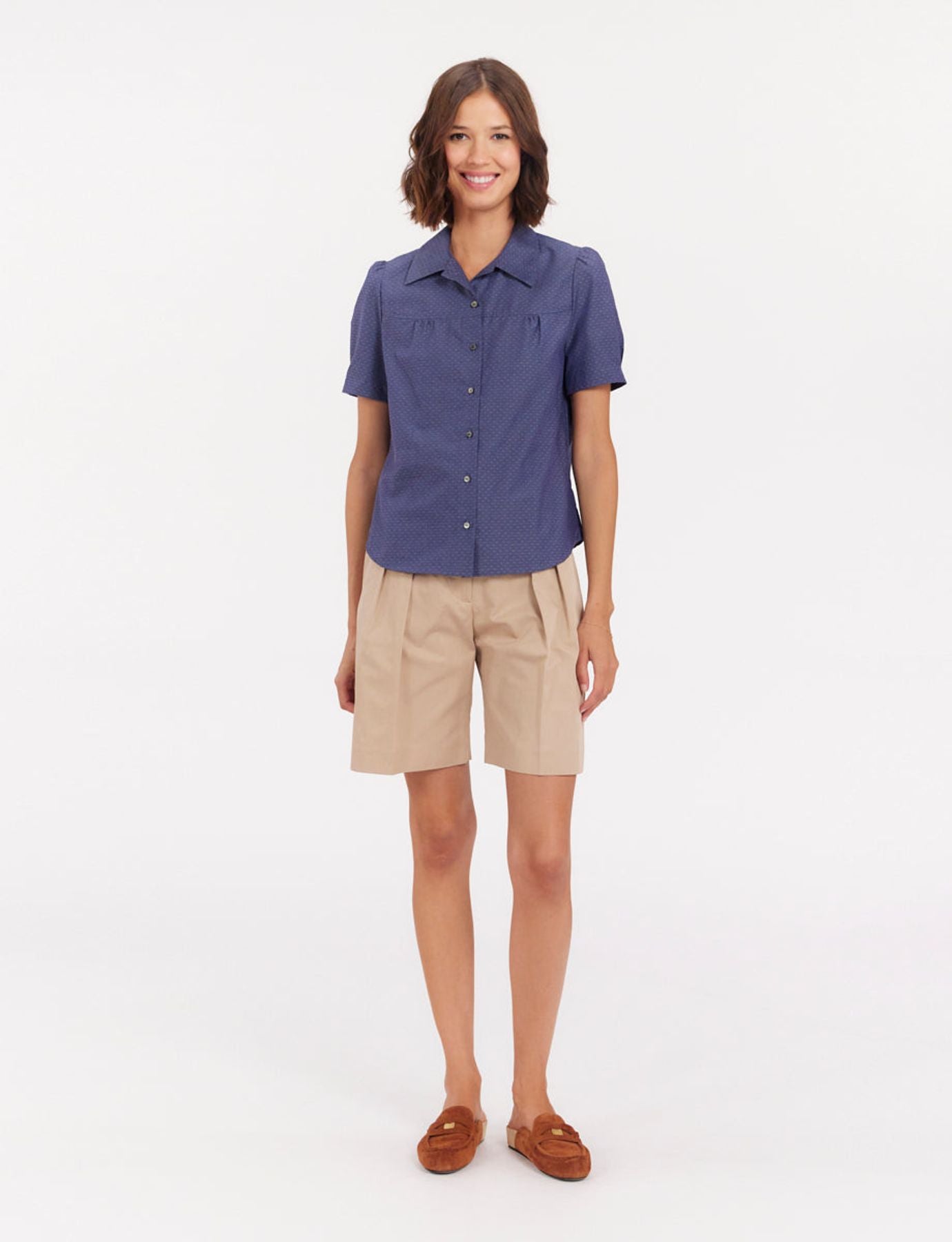 Constance blue blouse