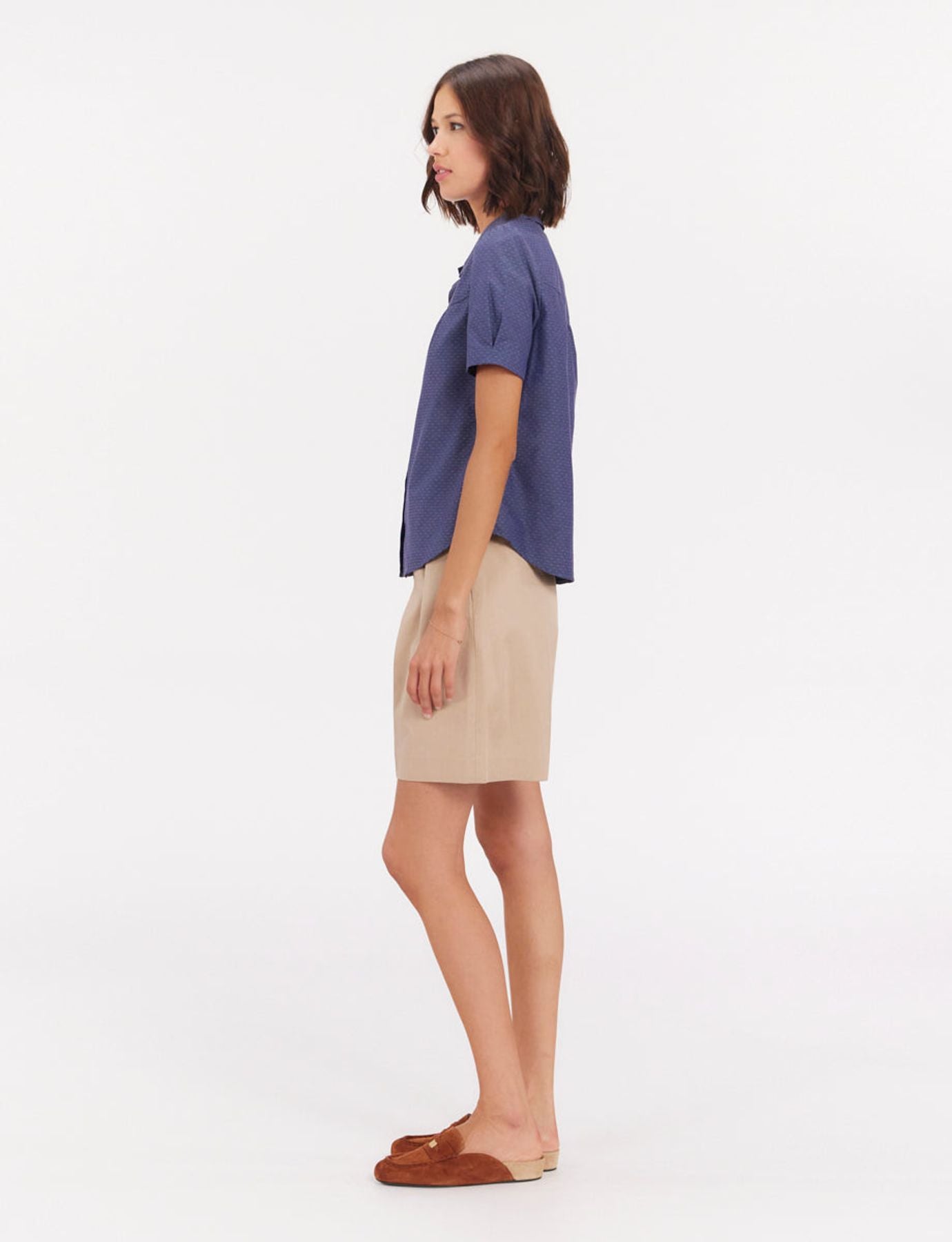 Constance blue blouse