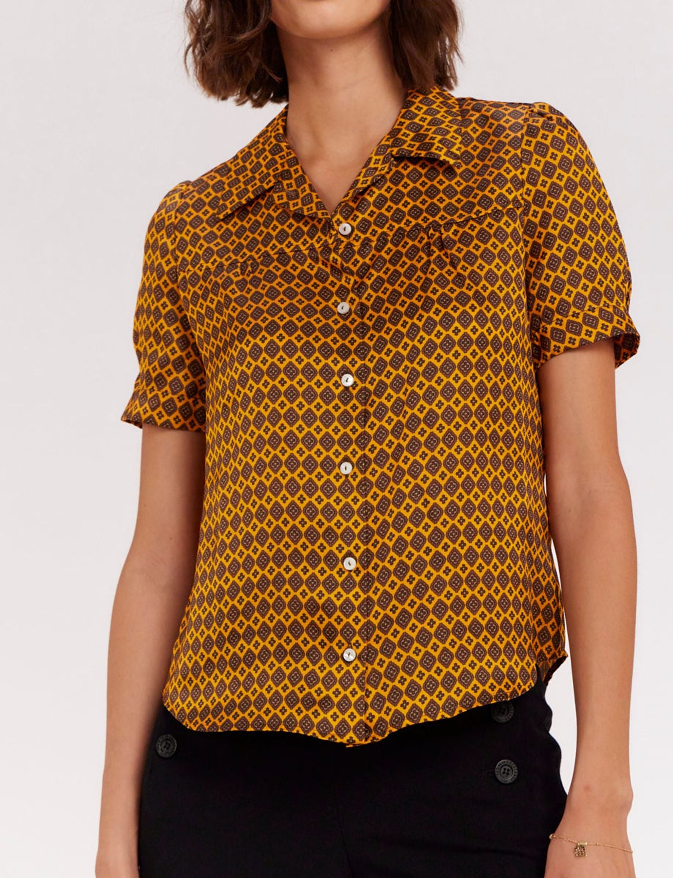Constance printed blouse