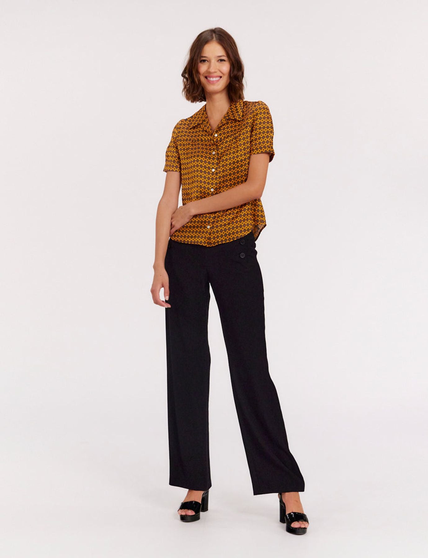 Constance printed blouse