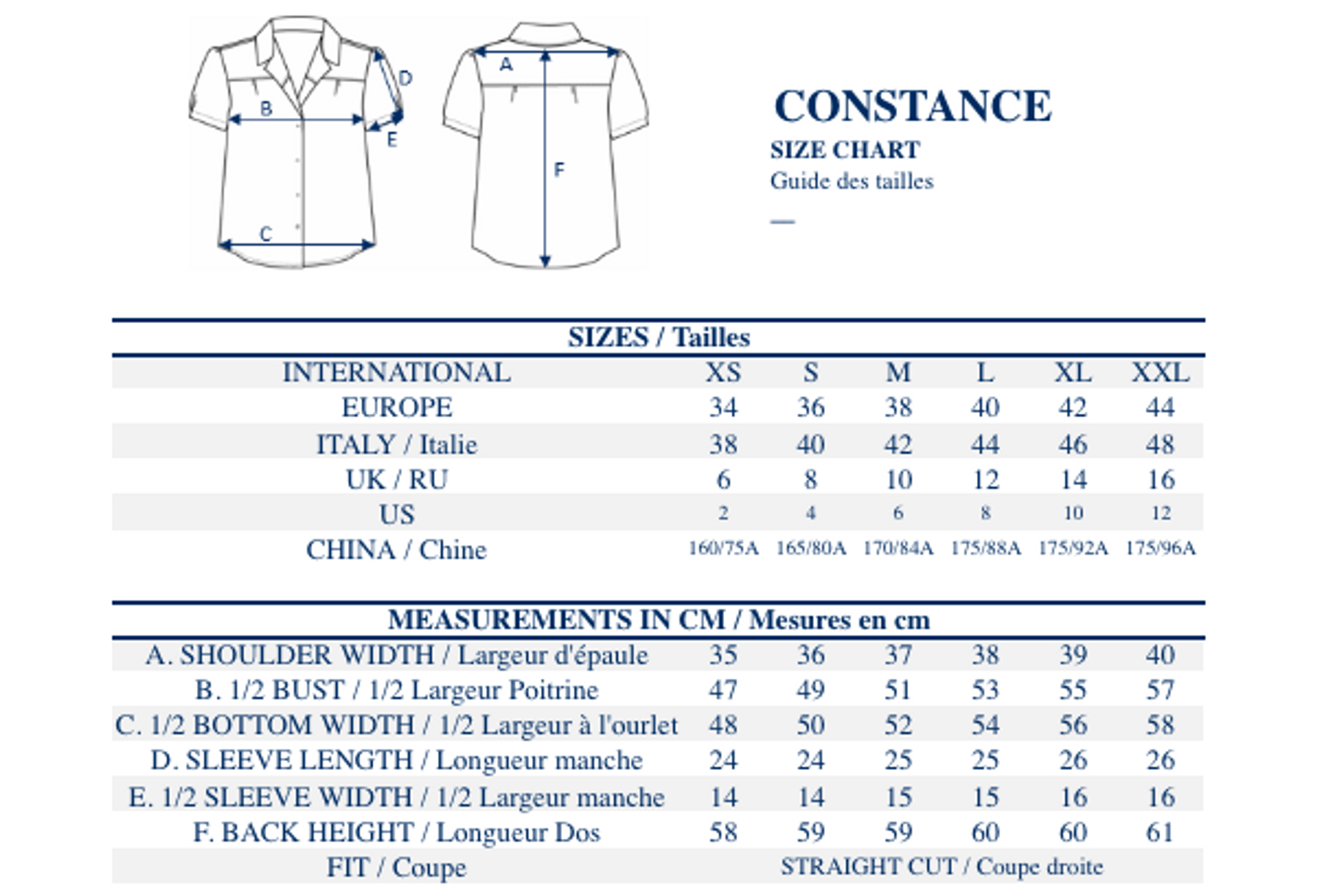 Constance printed blouse