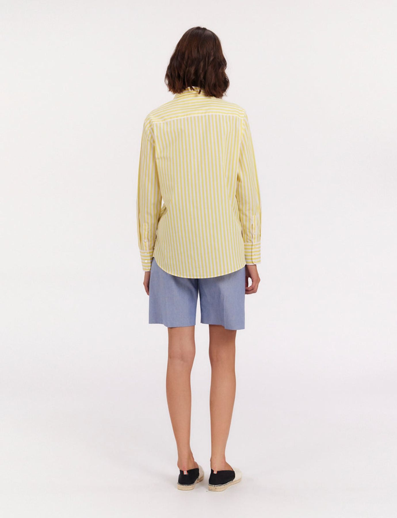 Chemise Maureen rayée jaune