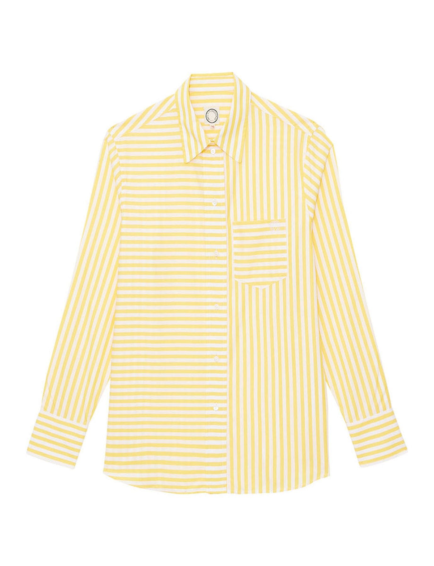 Chemise Maureen rayée jaune