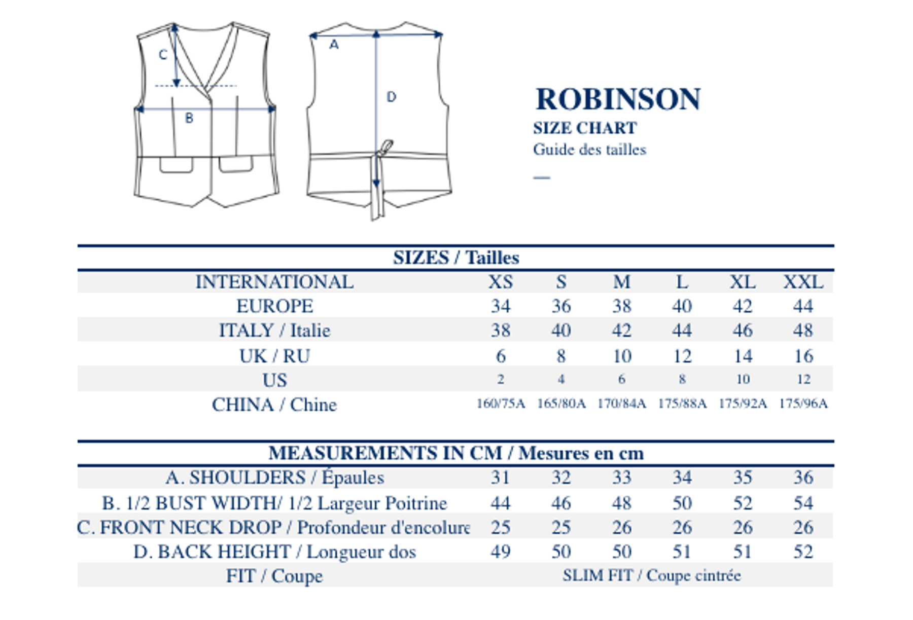 Bestickte Robinson-Weste