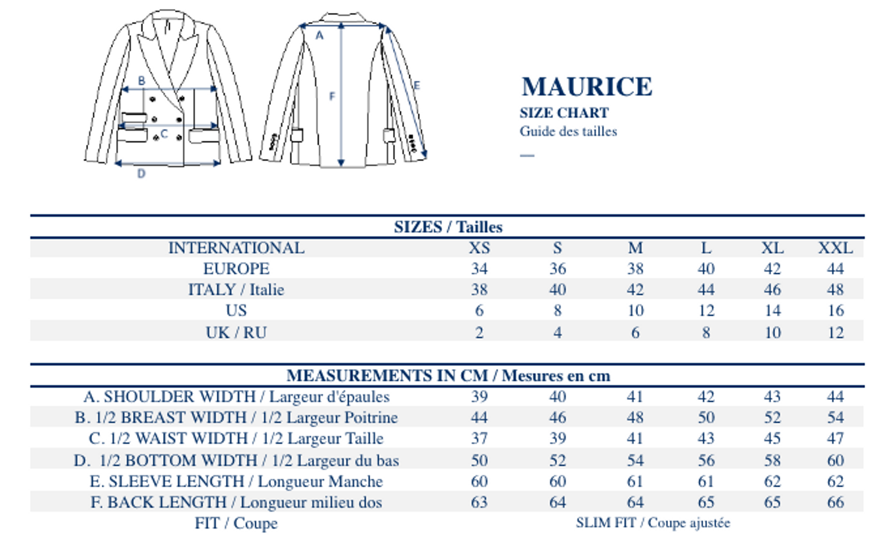 Chaqueta a rayas color crudo Maurice