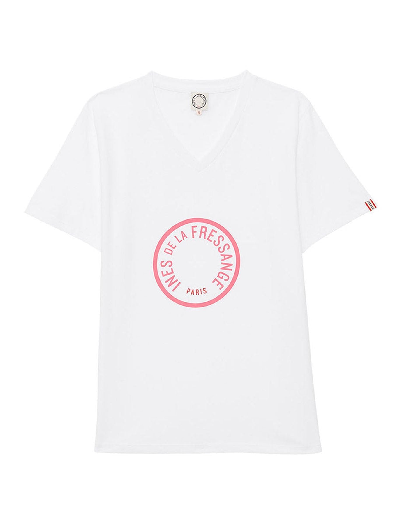 T-Shirt mit V-Ausschnitt Aurora rosa