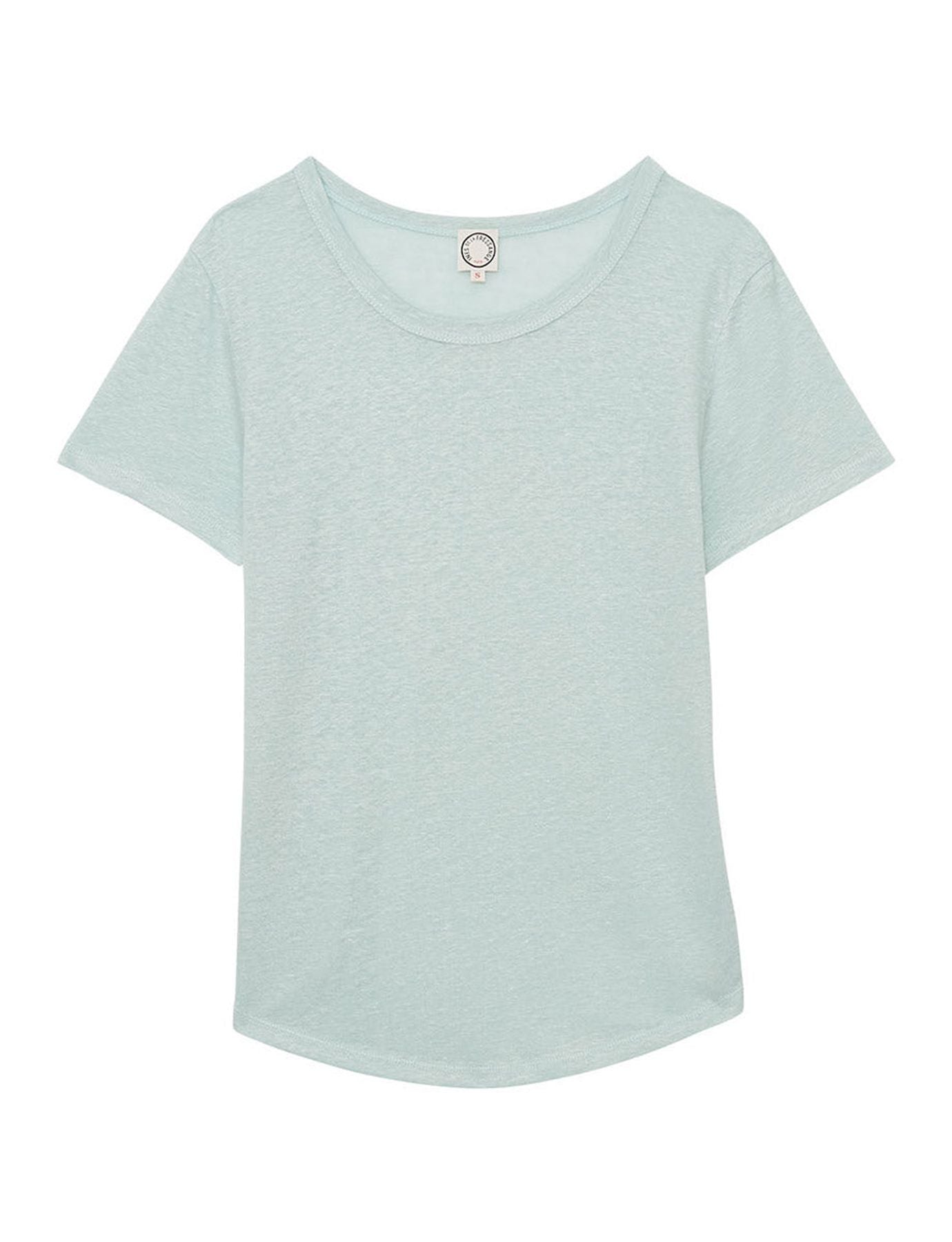 Camiseta Lison de lino turquesa