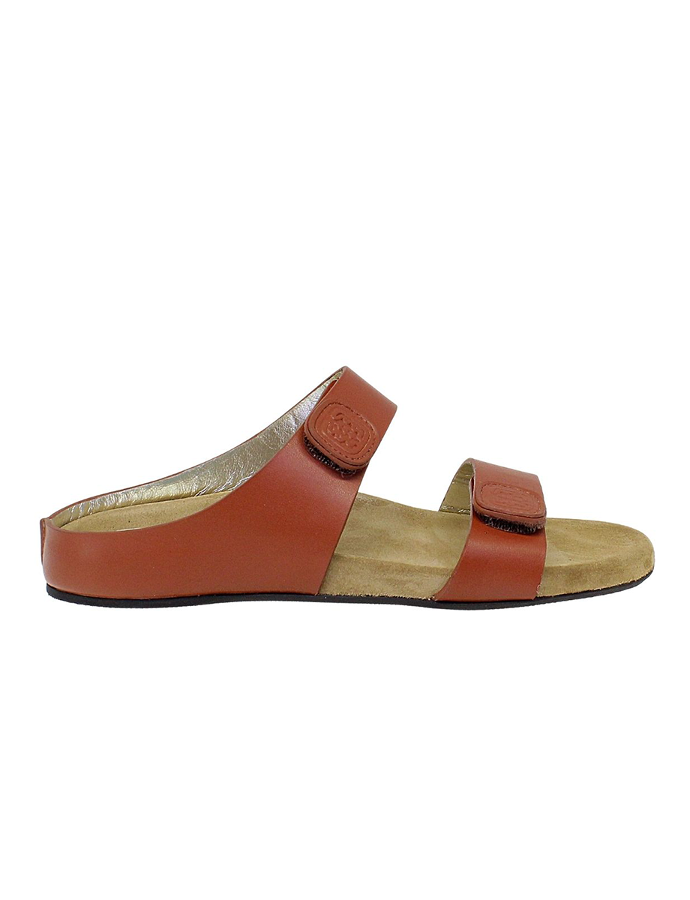Mules de piel coñac Delia