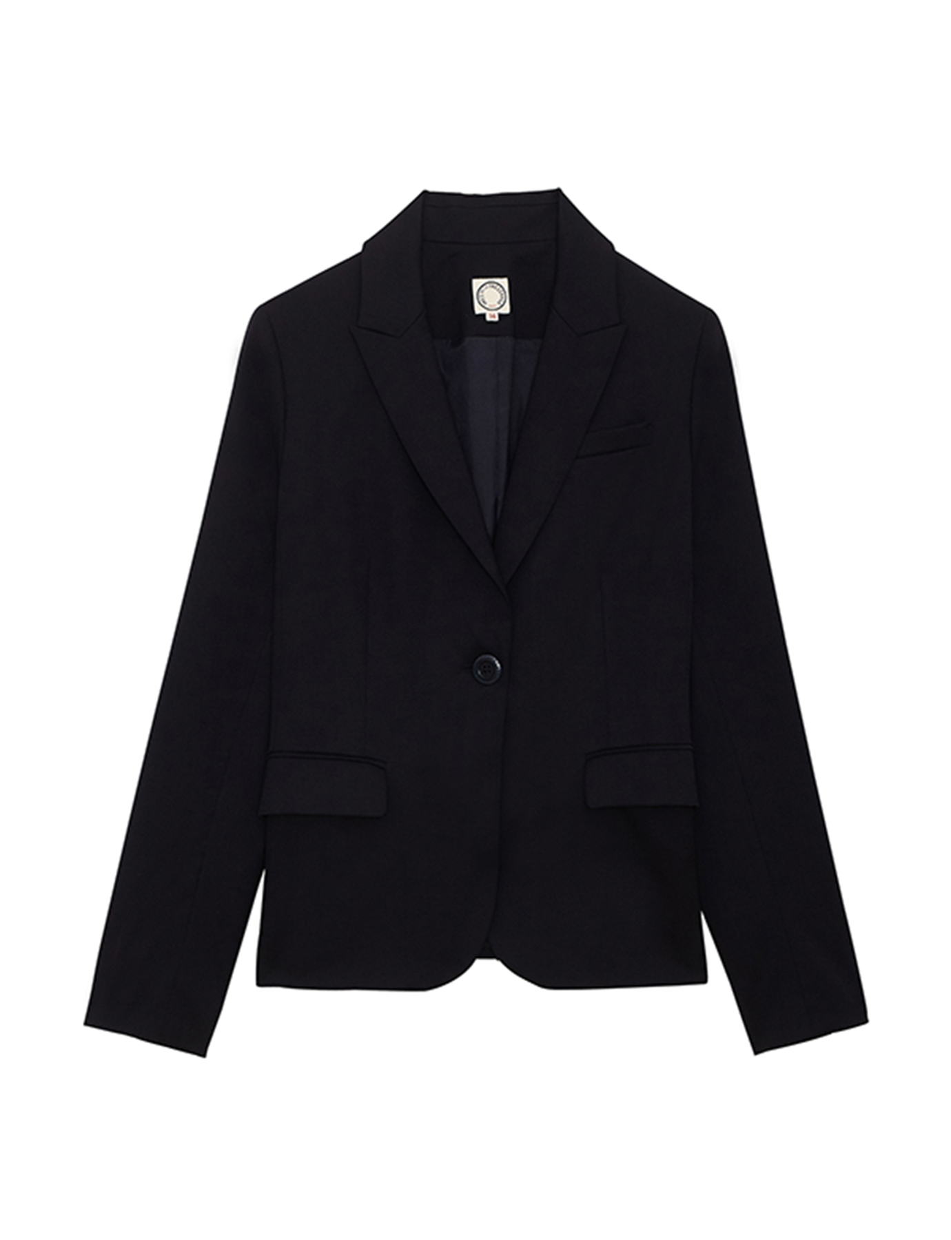 Veste Nicoletta en laine bleu marine