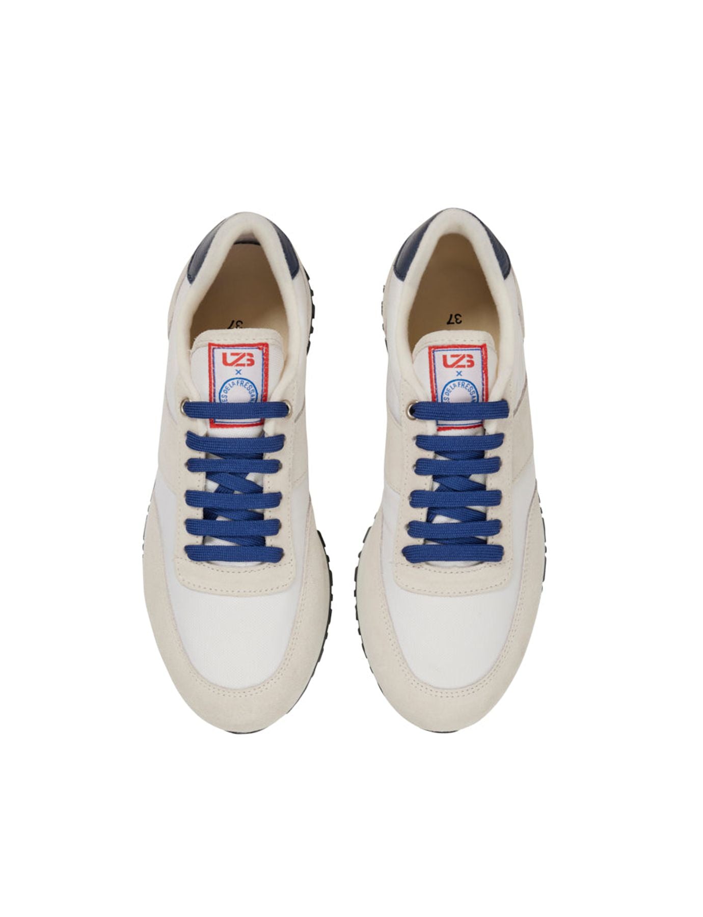 Baskets "77" UZS x Ines de la Fressange Unisexe blanc/beige/bleu