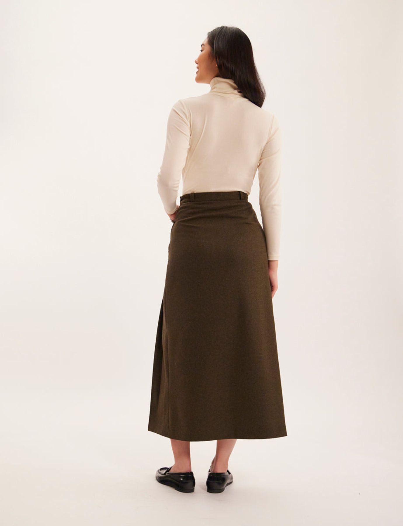 Leila khaki skirt