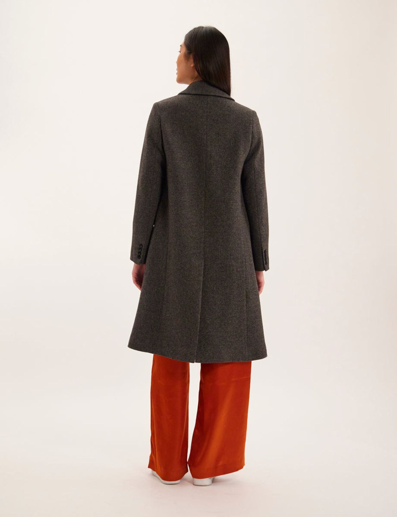 Franck grey coat 100% wool