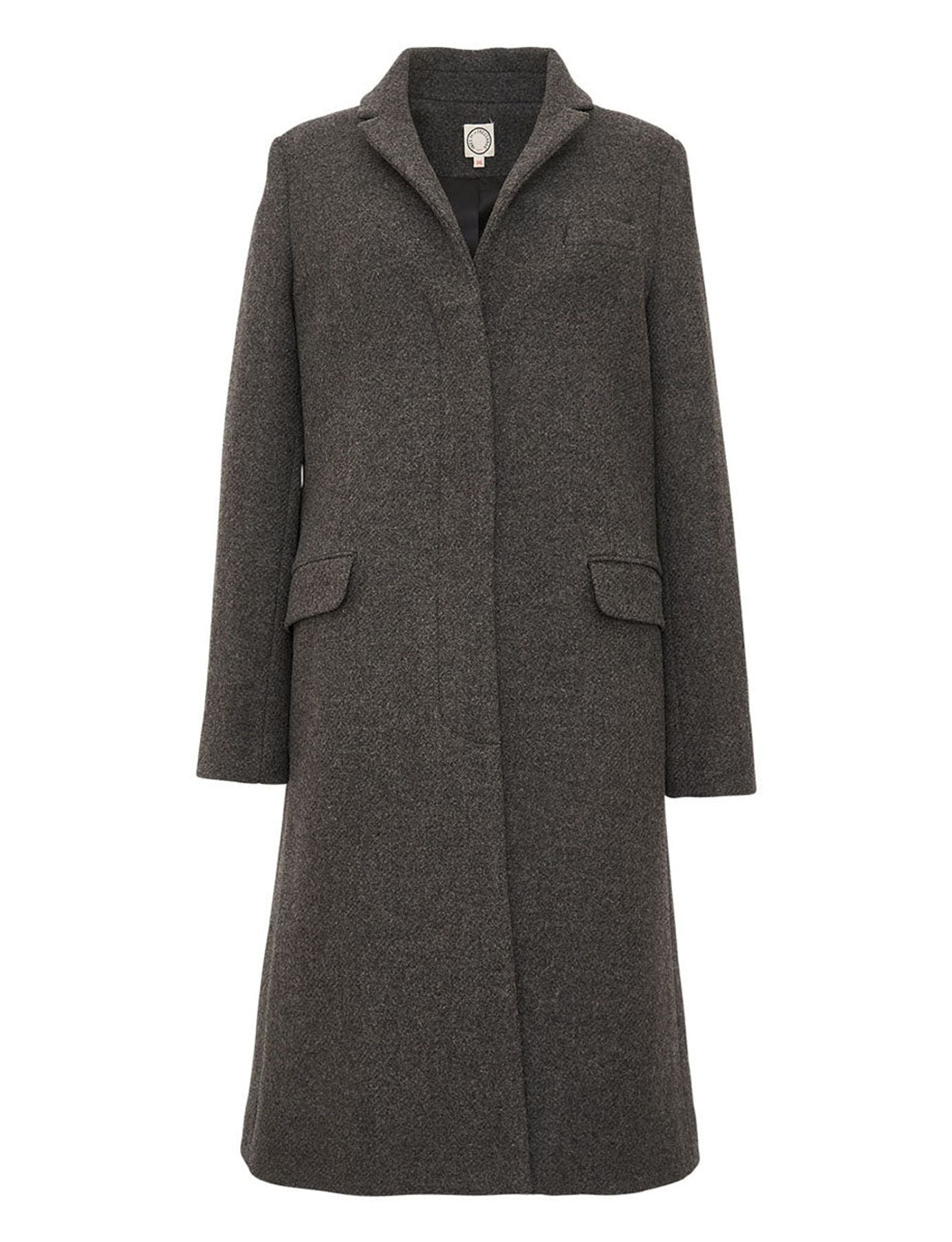 Franck grey coat 100% wool