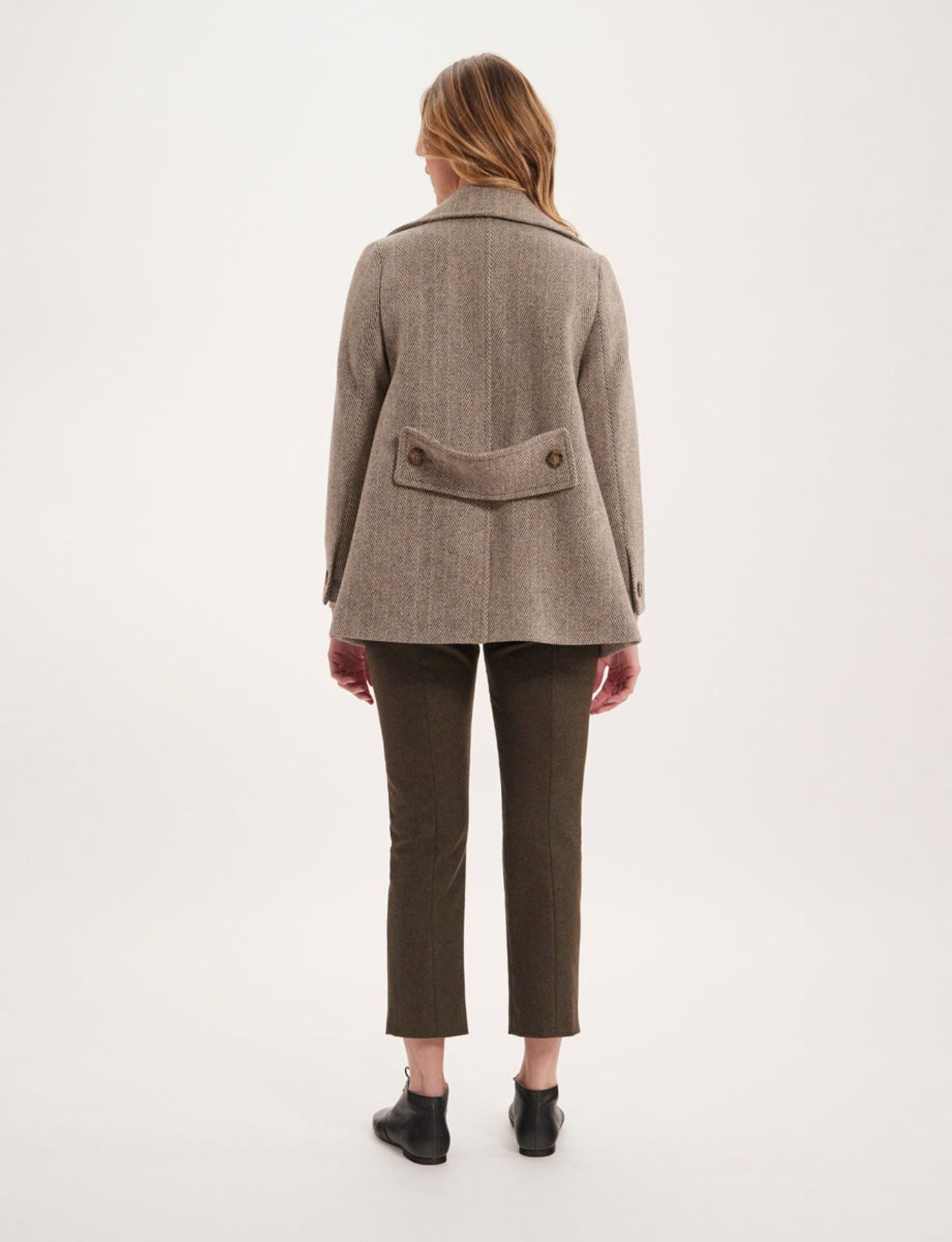 Séraphine brown/ecru coat