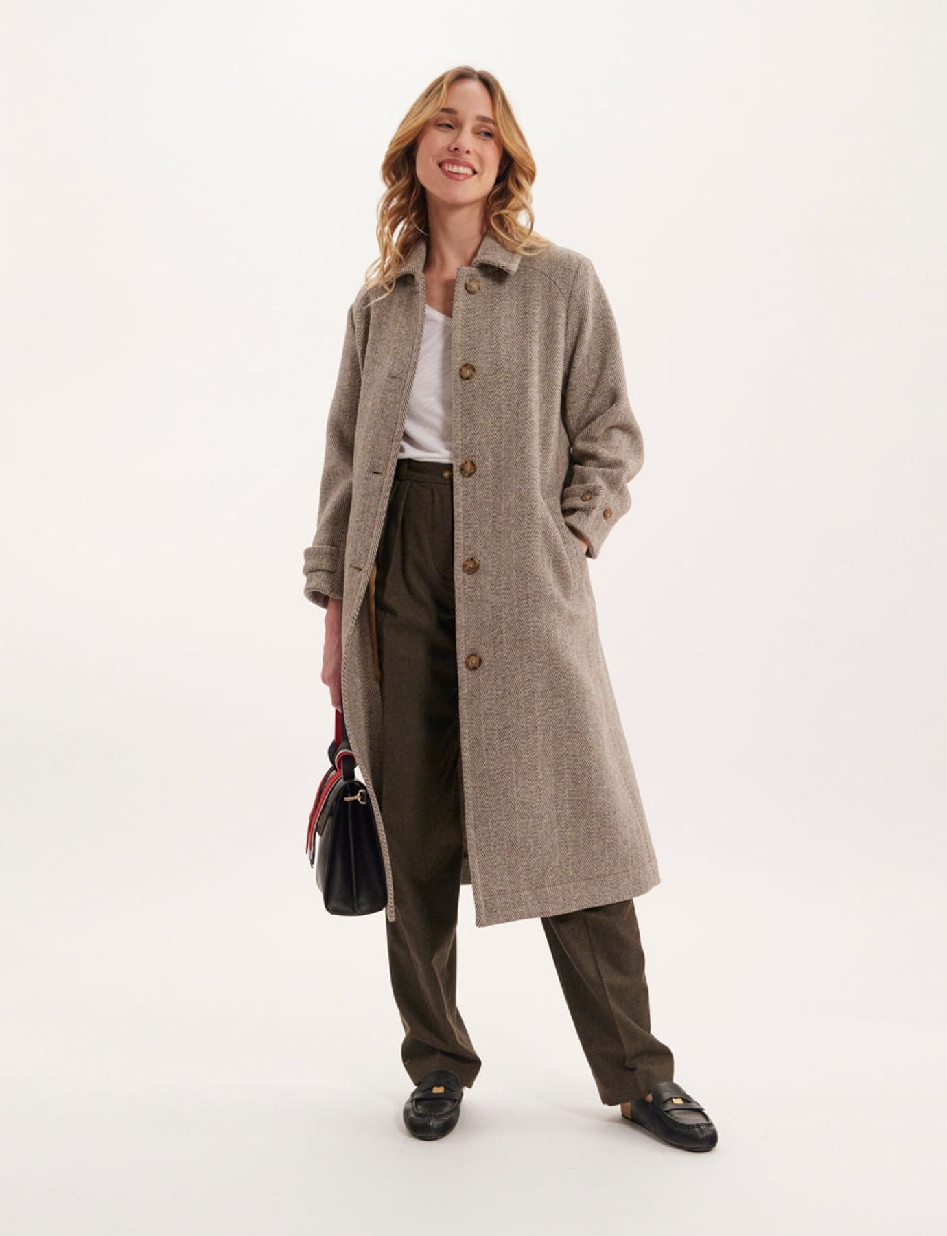 Esmé brown and ecru coat