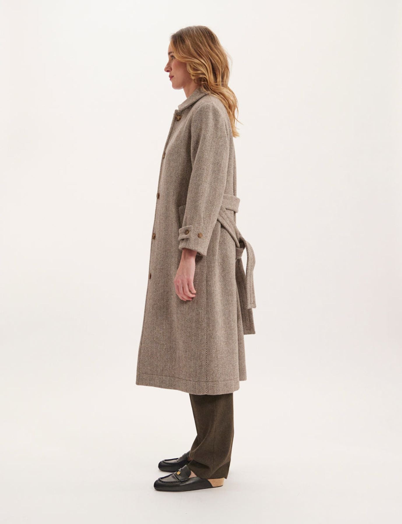 Esmé brown and ecru coat