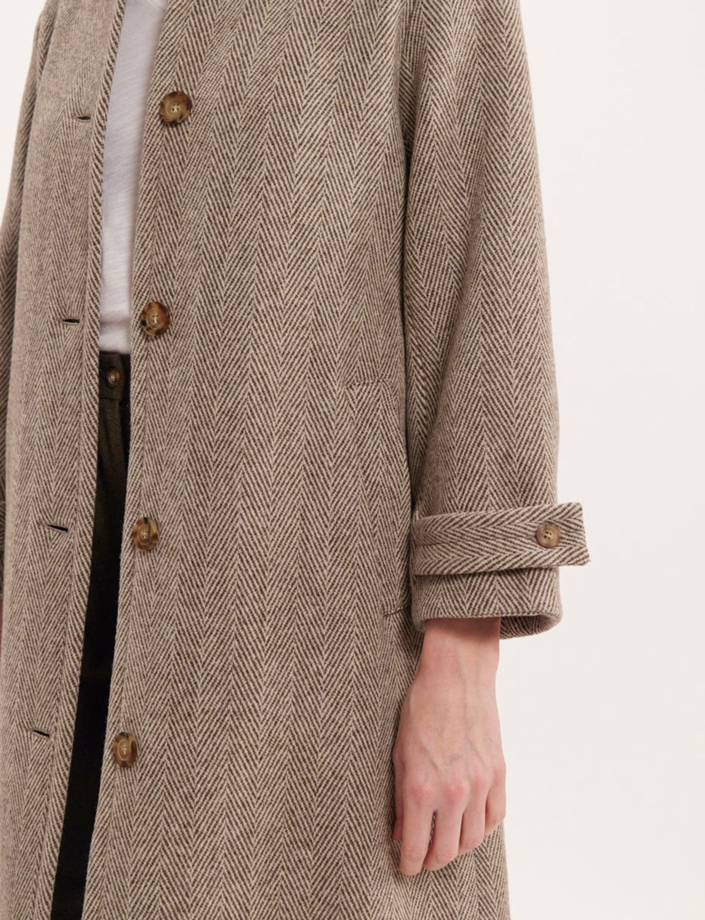 Esmé brown and ecru coat