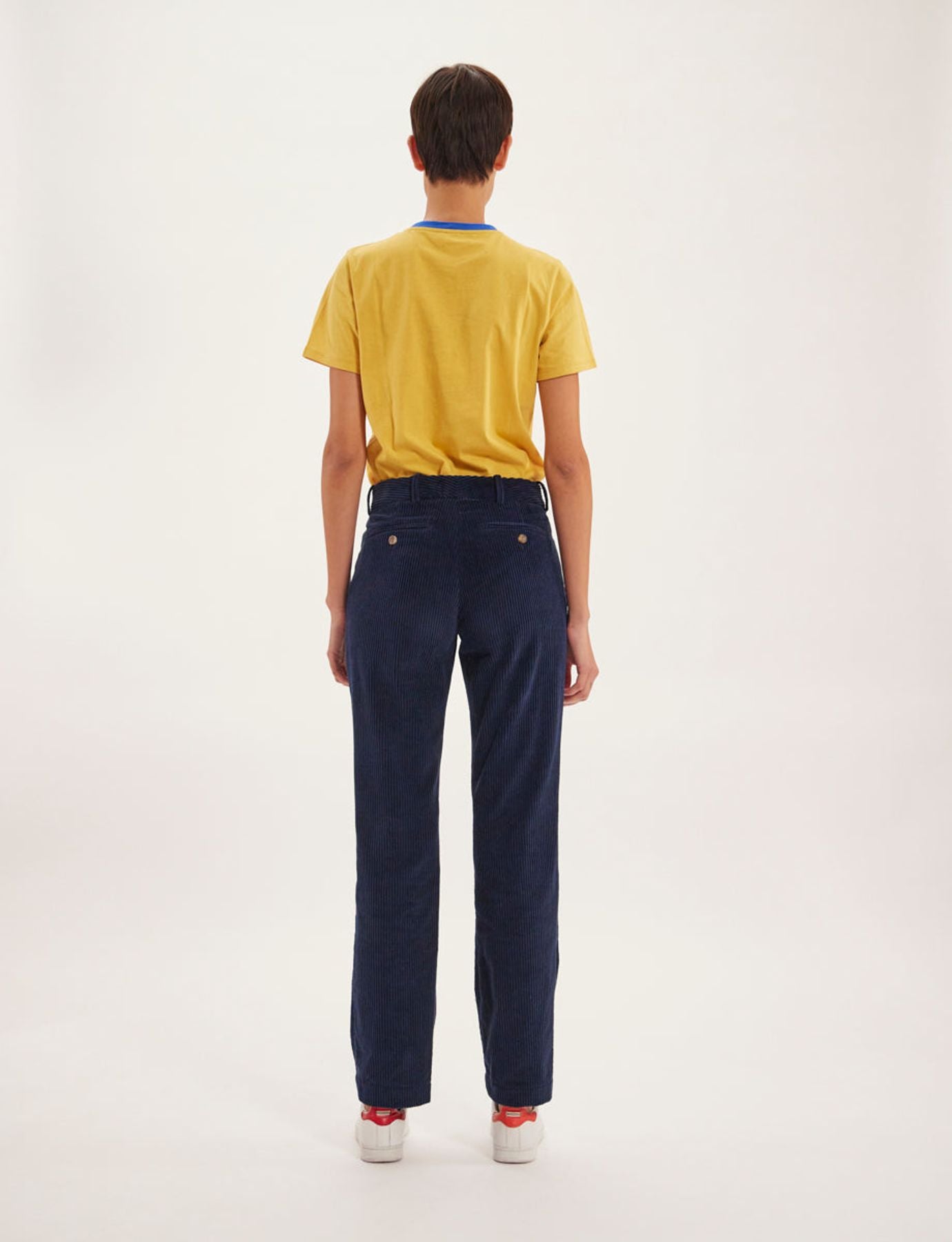 Francisco navy blue cotton trousers